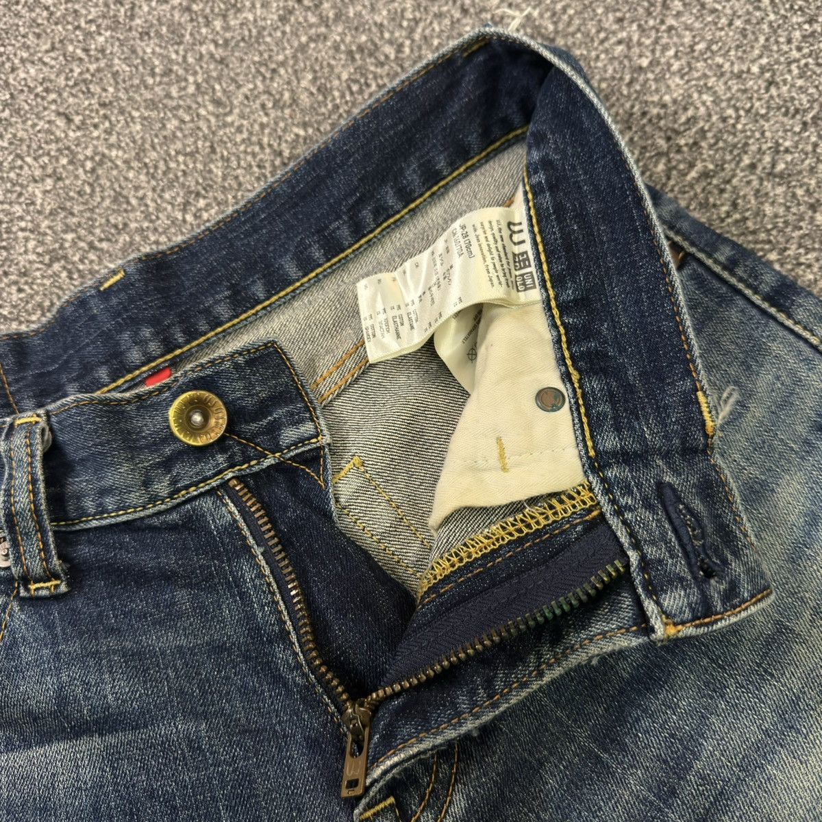 Undercover × Uniqlo 🔥🇯🇵 Vintage 90s S001 Uniqlo UJ Slim Fit Straight Jeans Denim Size US 28 / EU 44 - 12 Thumbnail