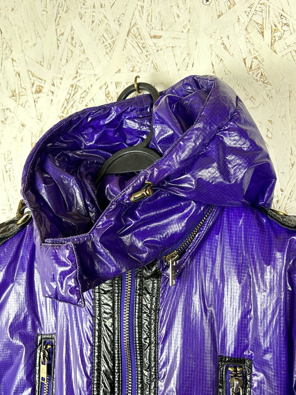 Ferre 00s Vintage 2009 Archive GF Ferre Shiny Nylon Jacket Size S / US 4 / IT 40 - 5 Thumbnail