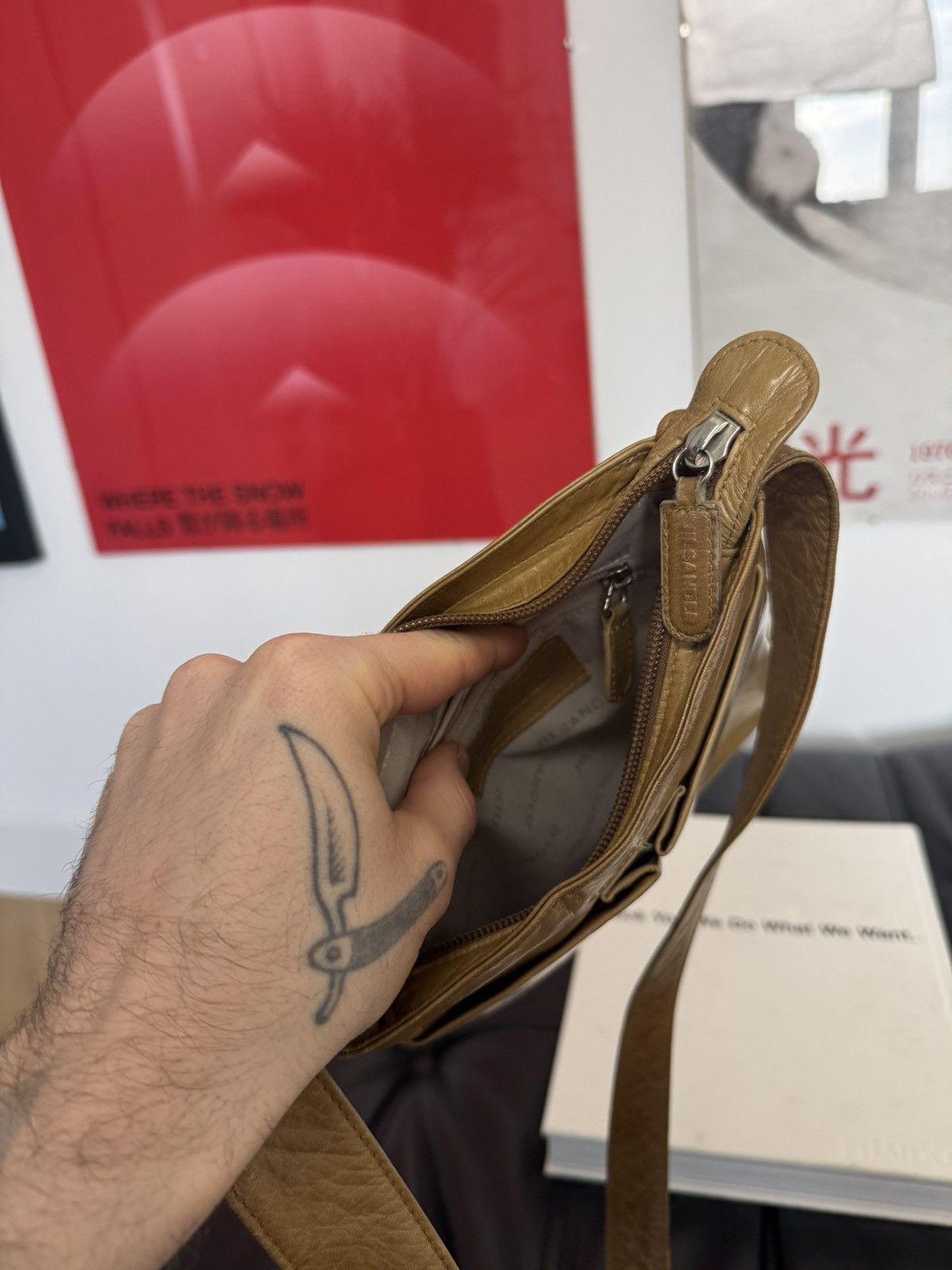 Jil Sander Vintage Jil Sander Leather Bag Archive Designer Beige Rare Size ONE SIZE - 5 Thumbnail