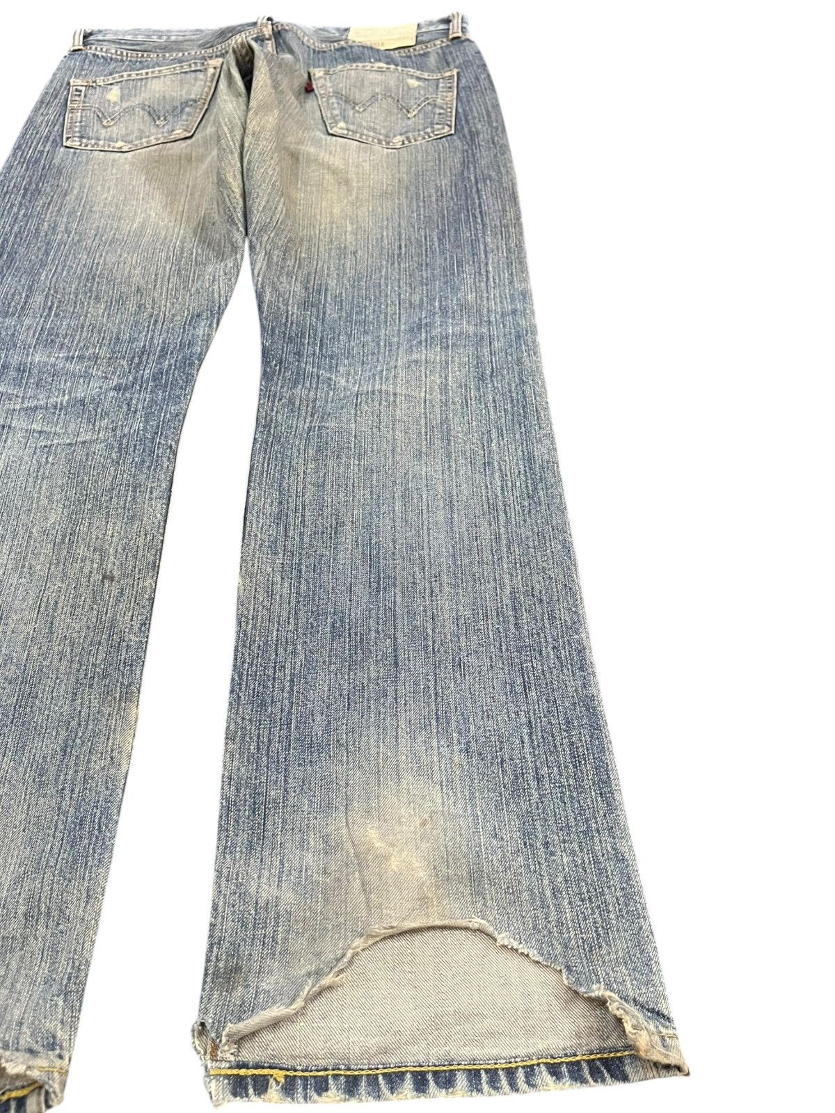 Beauty Beast × Edwin Vintage Edwin 503 R Mudwash Distressed Denim Size US 35 - 8 Thumbnail