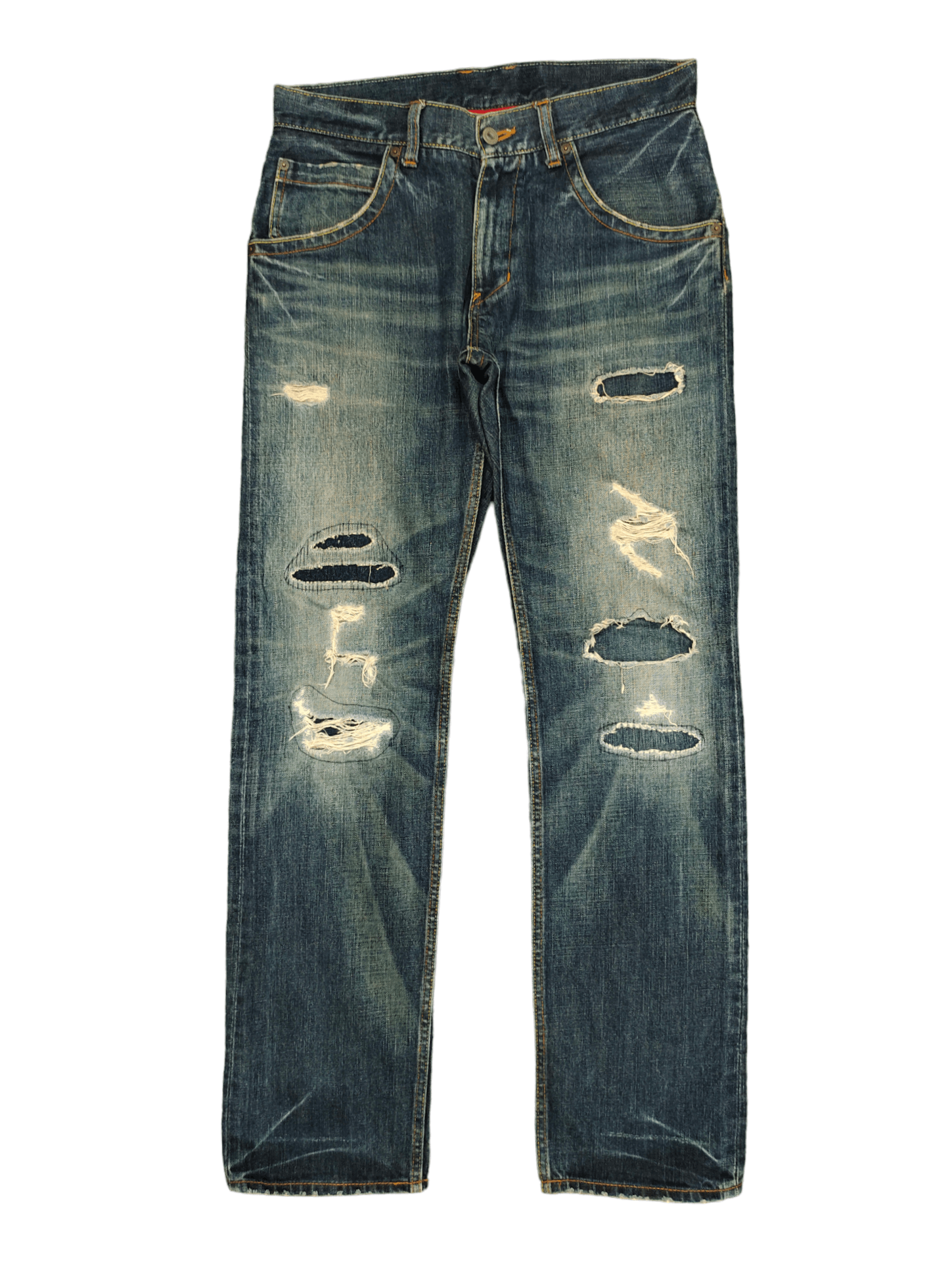 Kapital Vintage Y2k Takeo Kikuchi Repaired Jeans Undercover Style Size US 32 / EU 48 - 1 Thumbnail
