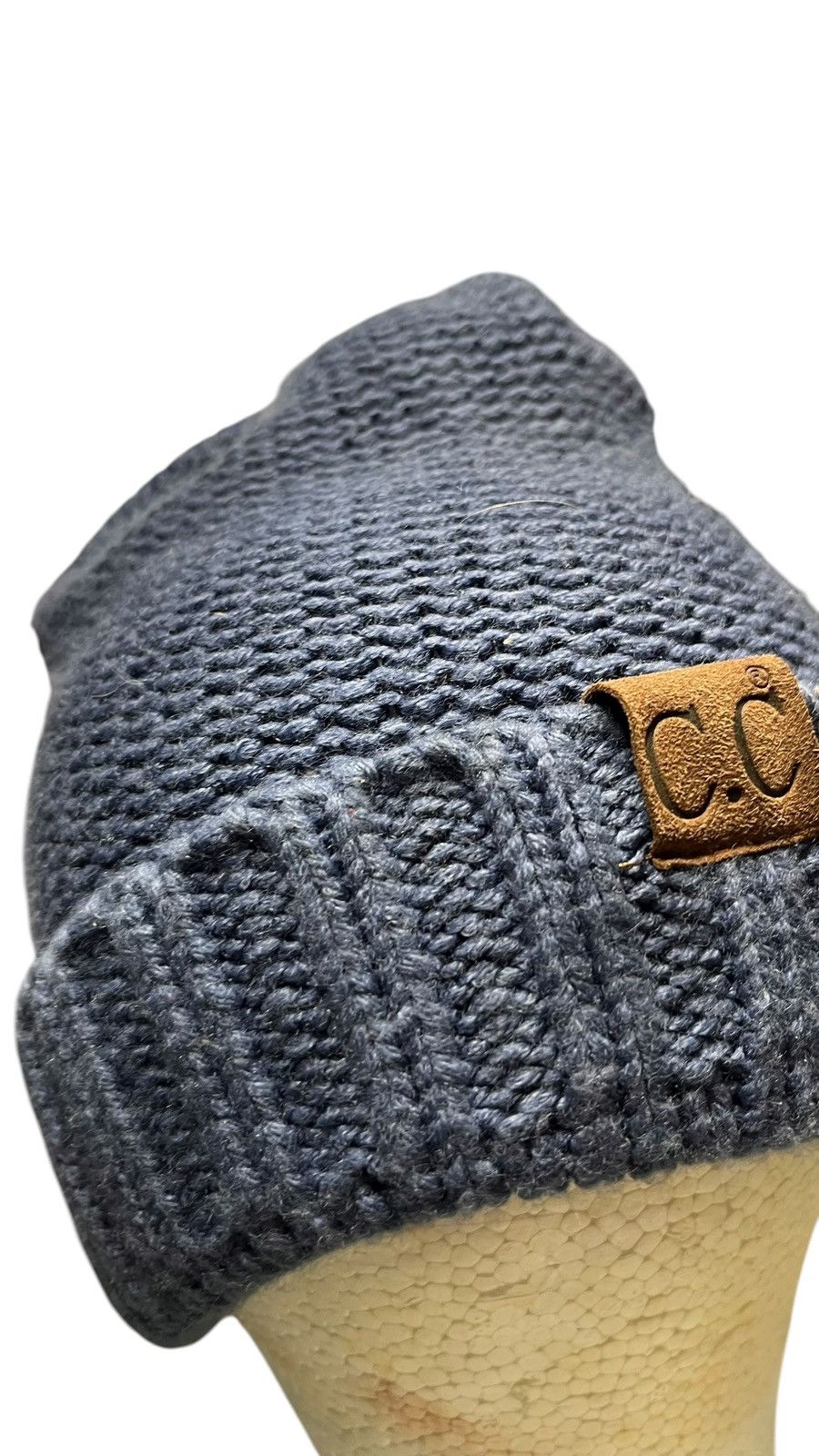 Other C.C Dark Blue Knit Beanie y2k Skate Size ONE SIZE - 3 Thumbnail