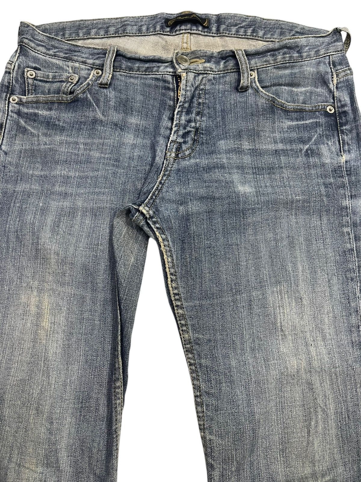 If Six Was Nine Vintage Japanese Brand Blue Faded Wash Style Flare Jeans Size US 32 / EU 48 - 4 Thumbnail