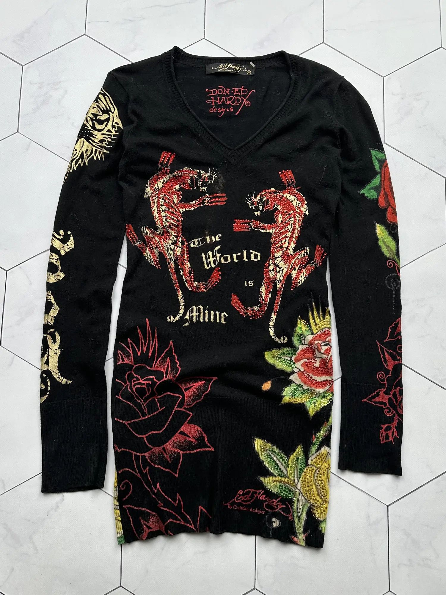 Ed Hardy Ed Hardy Vintage Mini Dress (B98) | Grailed