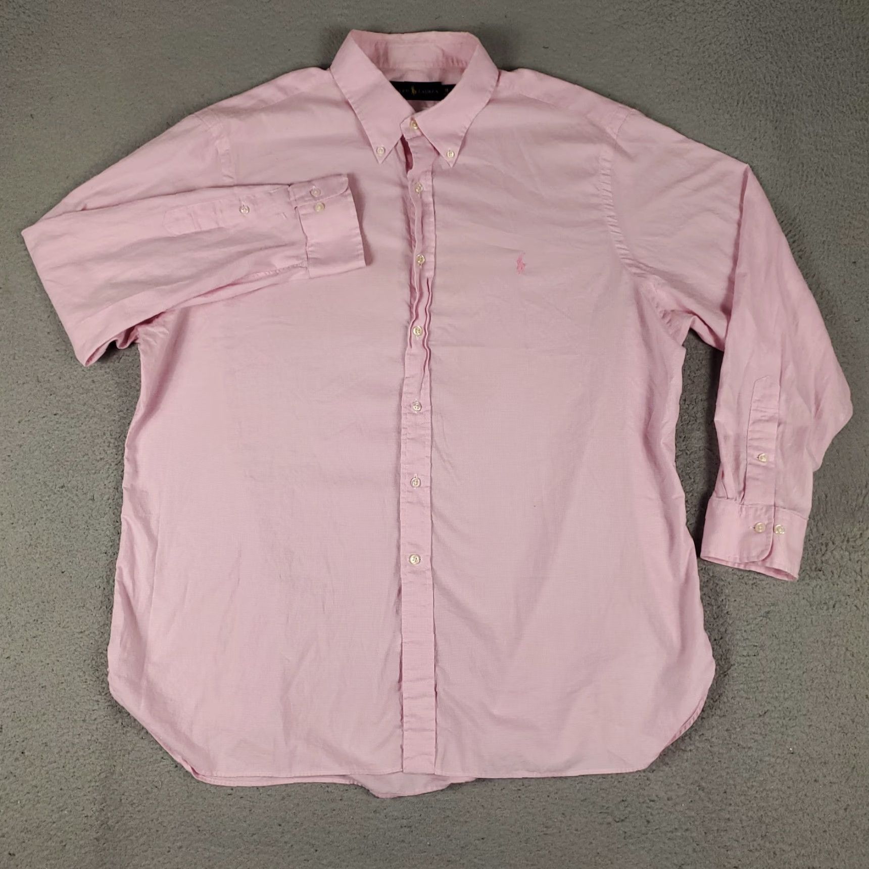 Ralph Lauren Ralph Lauren Shirt Mens 18 Pink Pony Dress Button Up Long Sleeve Size 48R - 3 Thumbnail