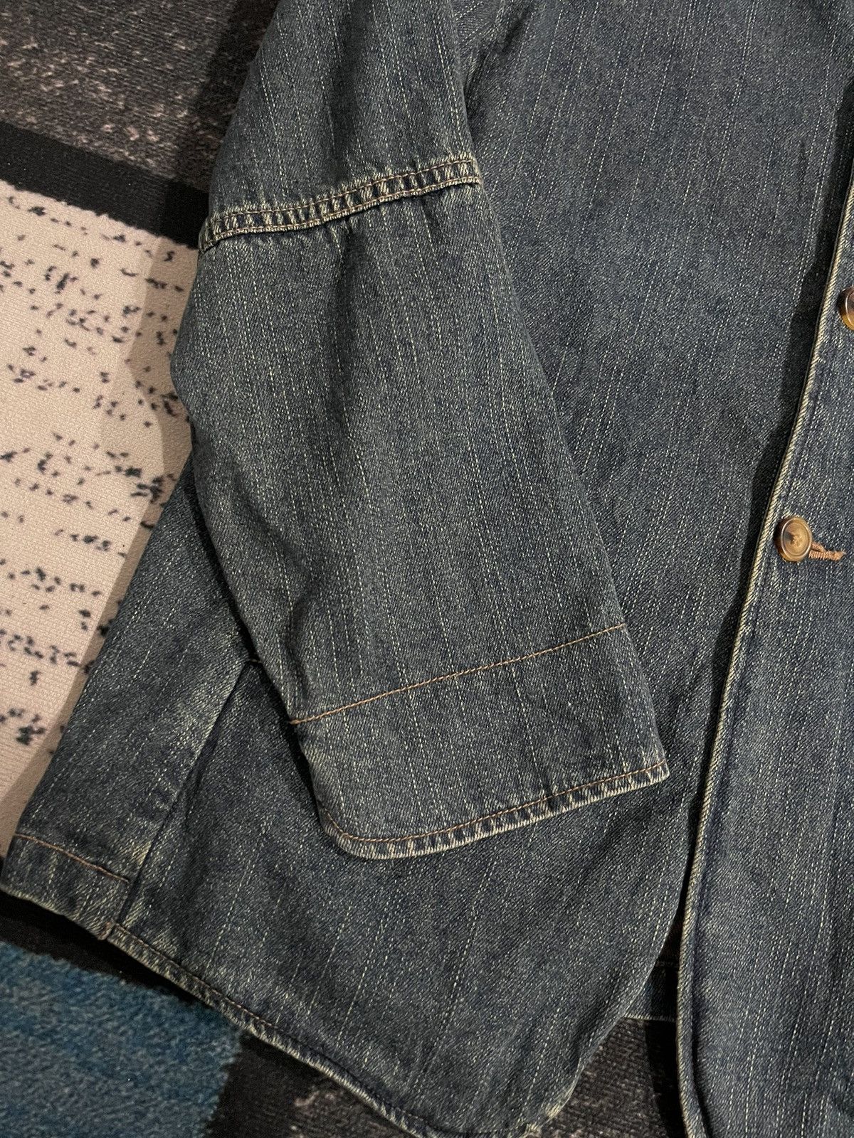 Vintage VINTAGE HIKORY CHORE DENIM JACKET Size US L / EU 52-54 / 3 - 11 Thumbnail