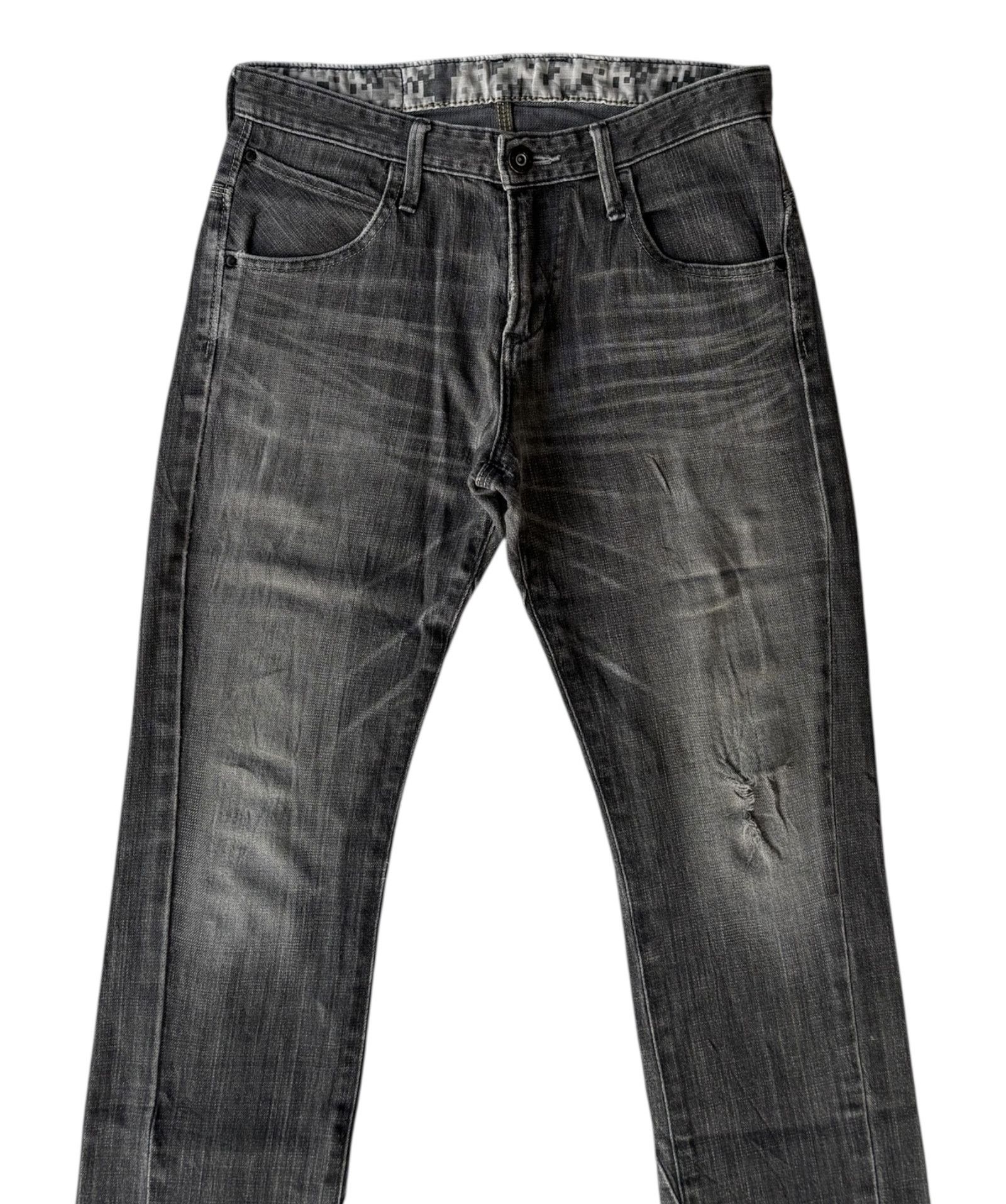 Edwin Edwin E-Function Black Faded Denim Distress Size US 30 / EU 46 - 5 Thumbnail