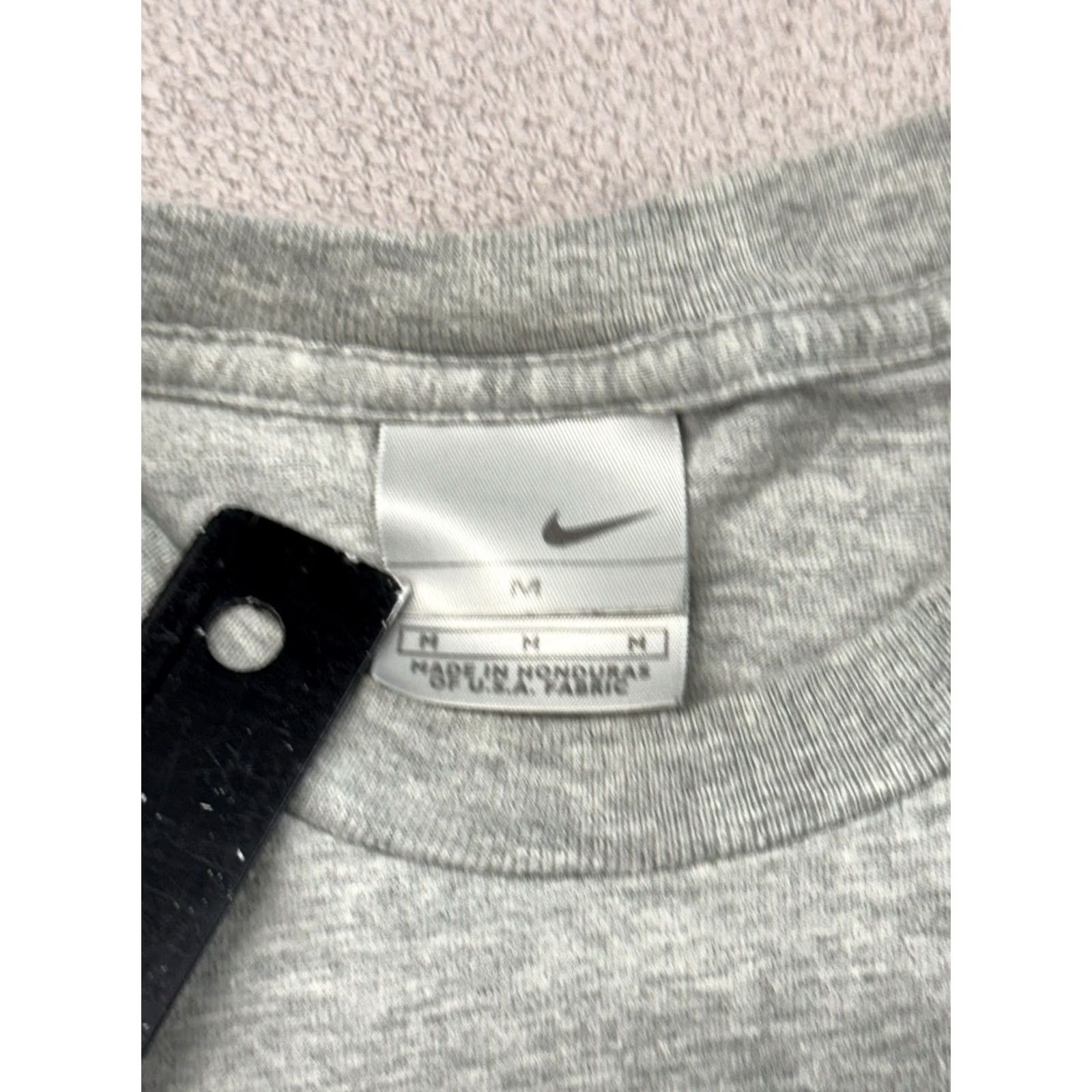 Nike VINTAGE Nike T-Shirt Mens Medium Gray 1990s 2000s Is Not A Crime Football Graphic Print Crew Neck Short Sleeve Size US M / EU 48-50 / 2 - 3 Thumbnail