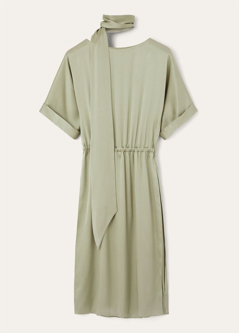 Loro Piana o1srvl11e0526 FAP0332 Caren Midi Dress in Light Green Size S / US 4 / IT 40 - 6 Thumbnail