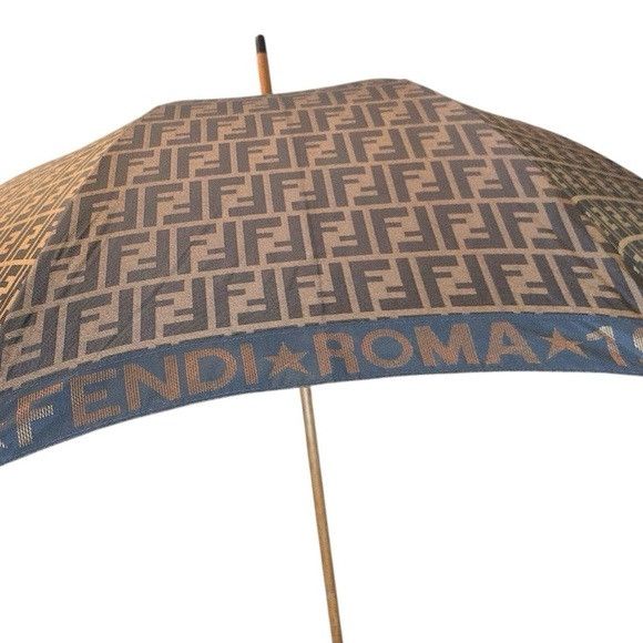 Fendi Vintage Fendi Zucca Double F Pattern Nylon Umbrella Size ONE SIZE - 5 Thumbnail