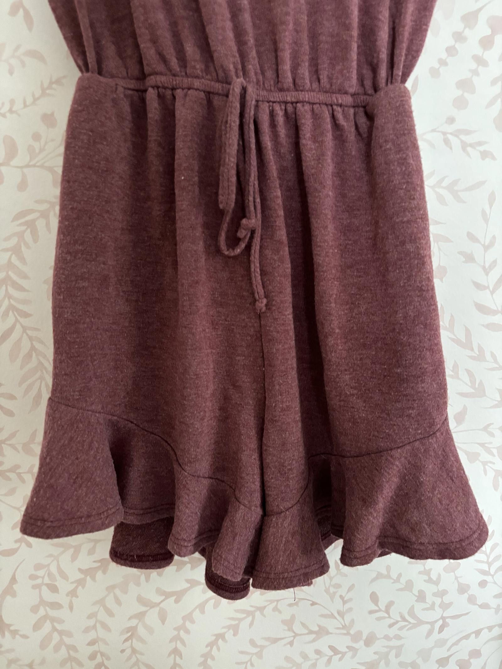 Designer EUC Stylish BluIvy Casual Ruffle Romper in Mauve Size 32" / US 10 / IT 46 - 2 Thumbnail