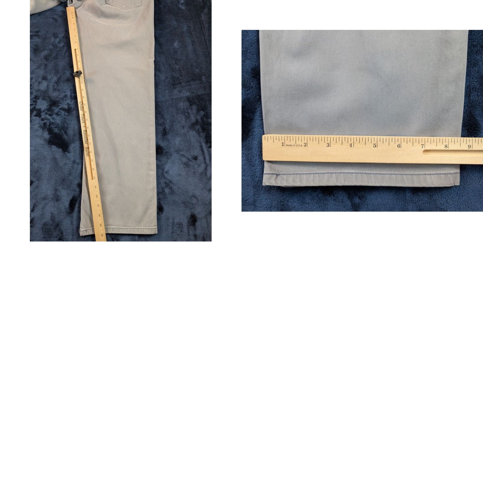 Vintage AG Adriano Goldschmied The Protégé Straight Leg Pants 36x34 Gray Men's 5-Pocket Design Regular Size 36 Front Flat 30 Inseam Cotton Blend Vintage: No Size US 36 / EU 52 - 9 Thumbnail