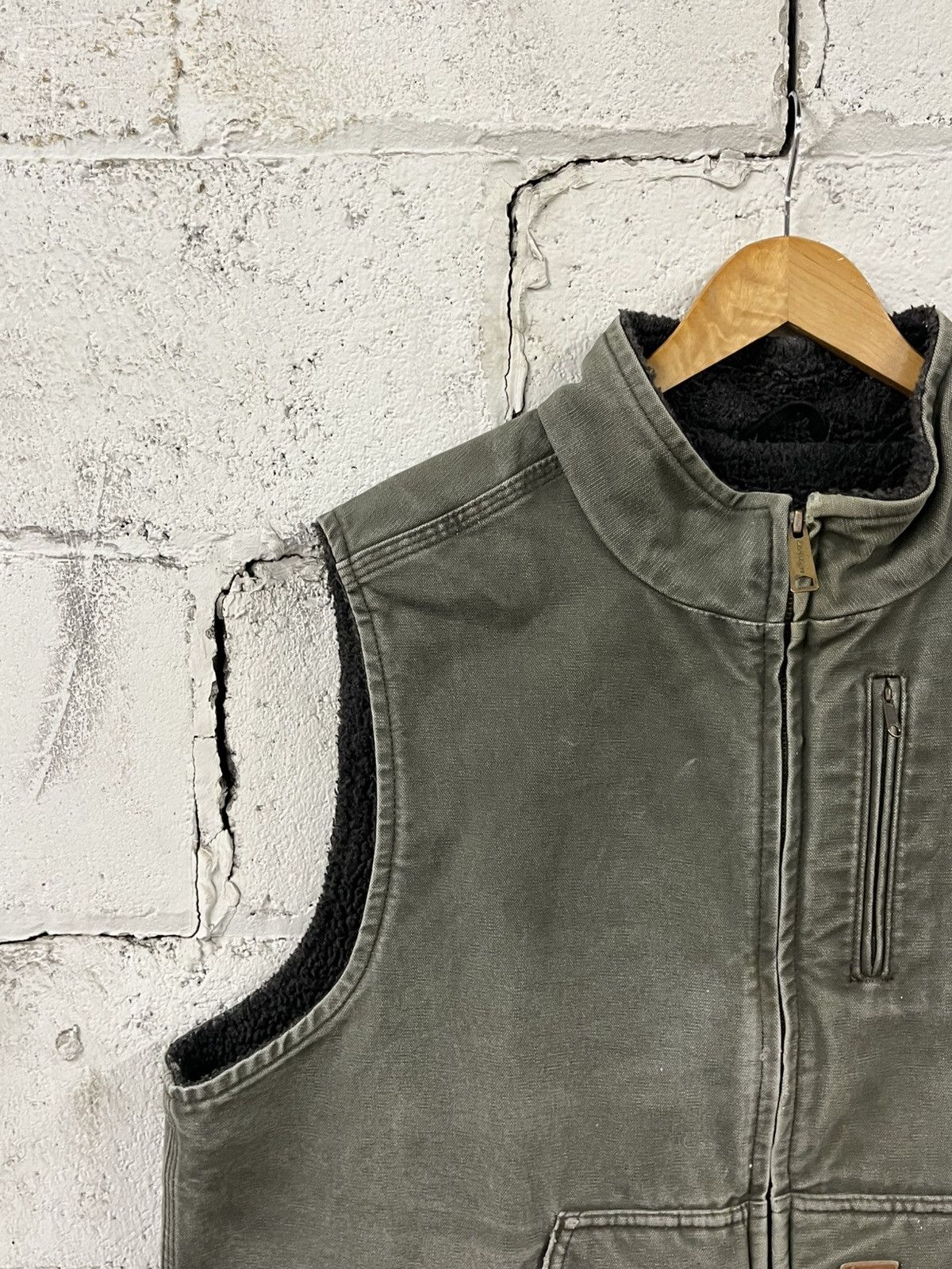 Carhartt Carhartt vest vintage sun faded green rare workwear Size US XL / EU 56 / 4 - 7 Thumbnail