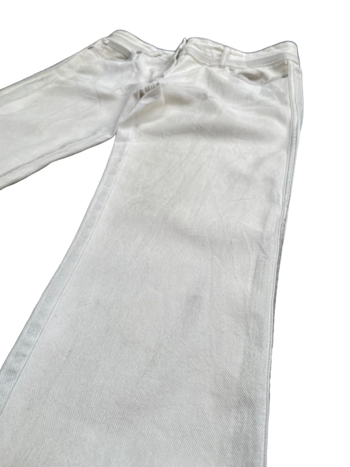 Roberto Cavalli Roberto Cavalli White/Grey Abstract Denim Size 32" / US 10 / IT 46 - 2 Thumbnail
