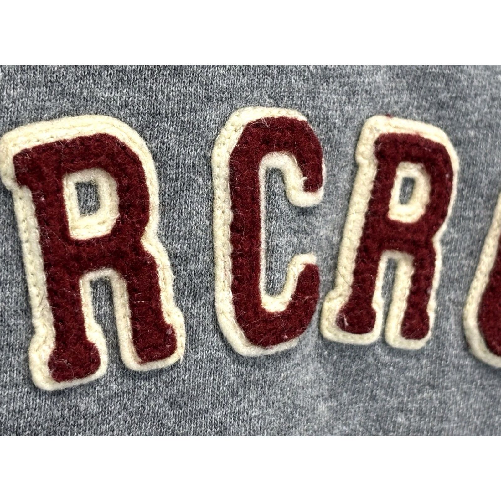 Abercrombie & Fitch VINTAGE Abercrombie & Fitch Sweatshirt Mens M Grey Reverse Weave Raised Spellout Y2K Size US M / EU 48-50 / 2 - 3 Thumbnail