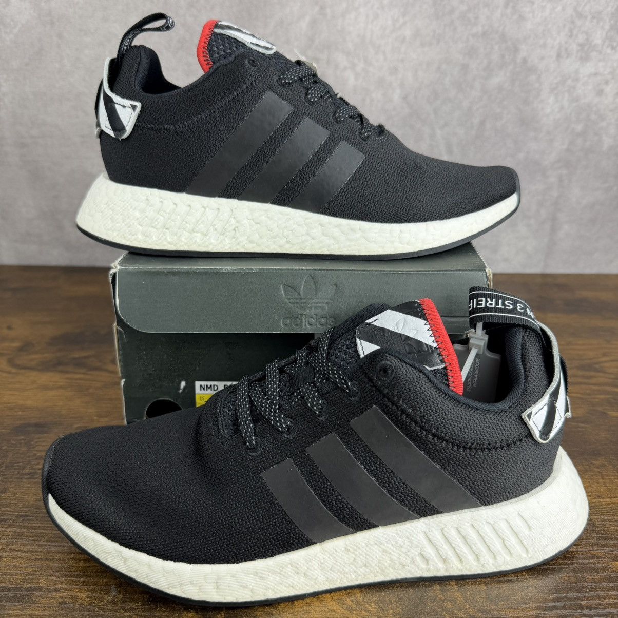 Adidas NEW Adidas NMD_R2 Tokyo Black White Size 7.5 / 8.5W BY2325 Size US 7.5 / EU 40-41 - 2 Thumbnail