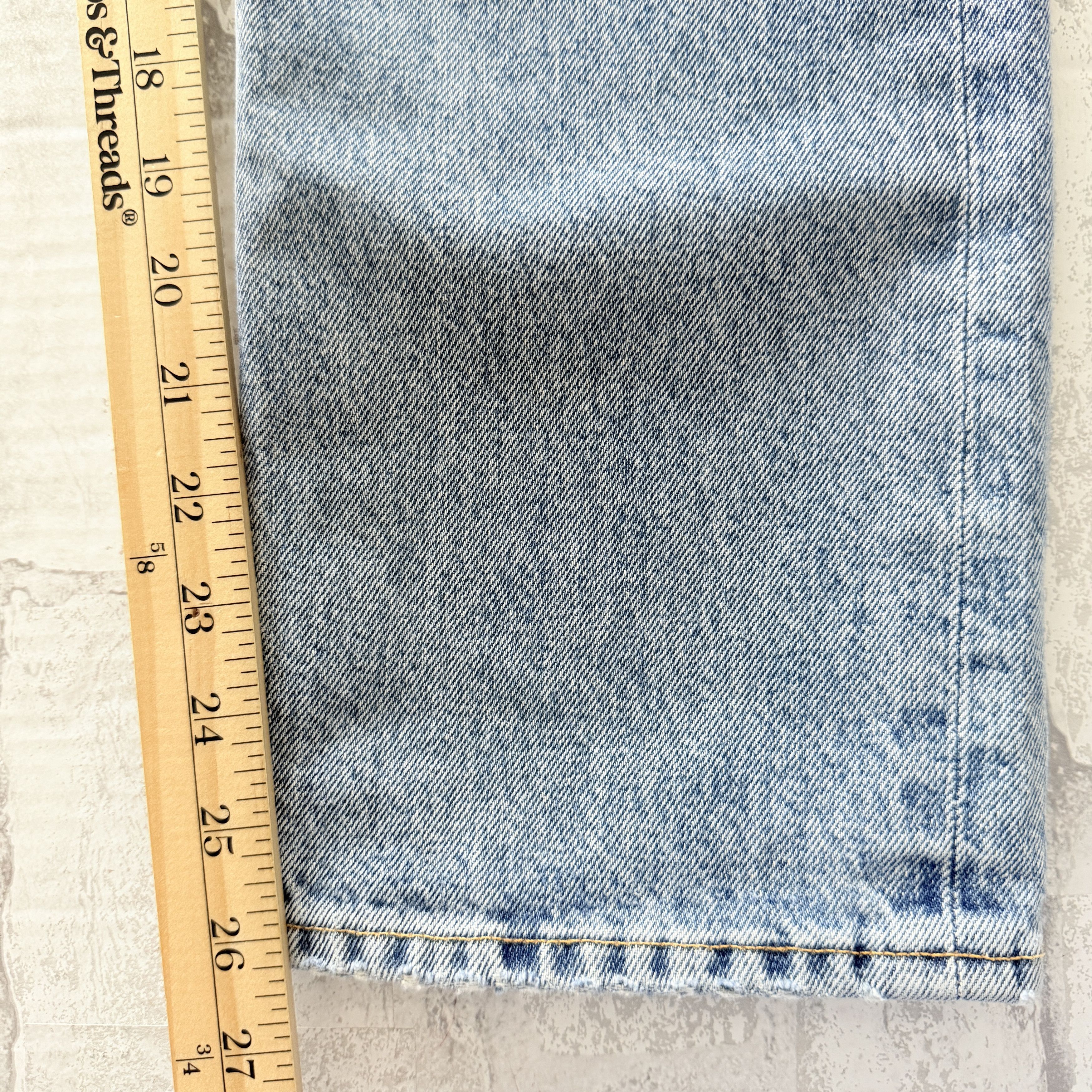 Agolde AGOLDE Riley High Rise Straight Crop Jean Distressed Cotton Size 32" / US 10 / IT 46 - 11 Thumbnail