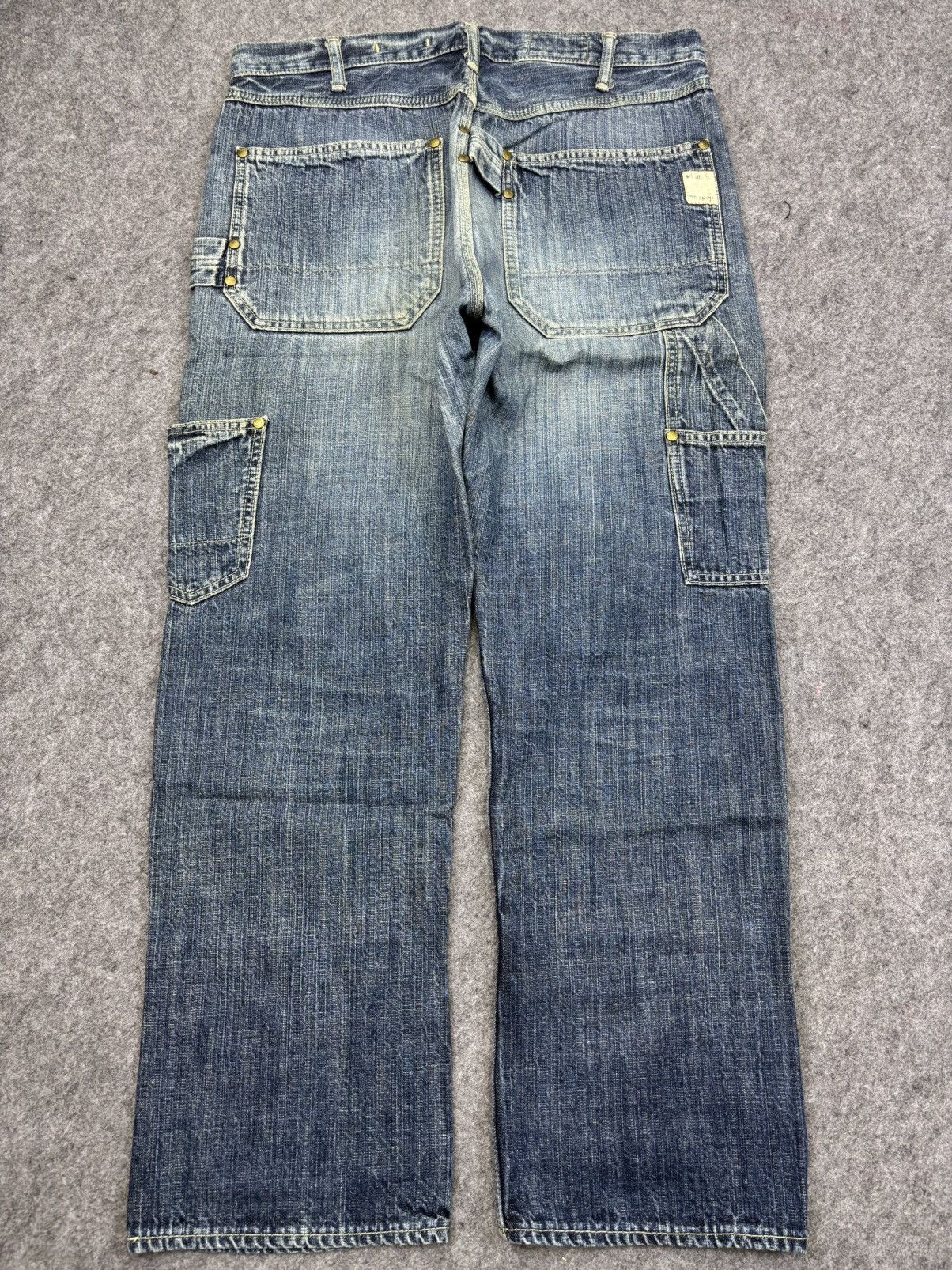 Japanese Brand 💥DOUBLE KNEE💥MEDICAL BRANCH Japan Carpenter Jeans F794 Size US 33 - 17 Thumbnail