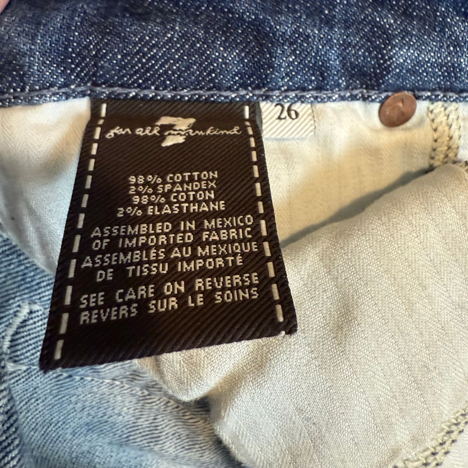 7 For All Mankind 7 for all Mankind A Pocket Jeans size 26 Bootcut Boot Cut Size 26" / US 2 / IT 38 - 10 Thumbnail