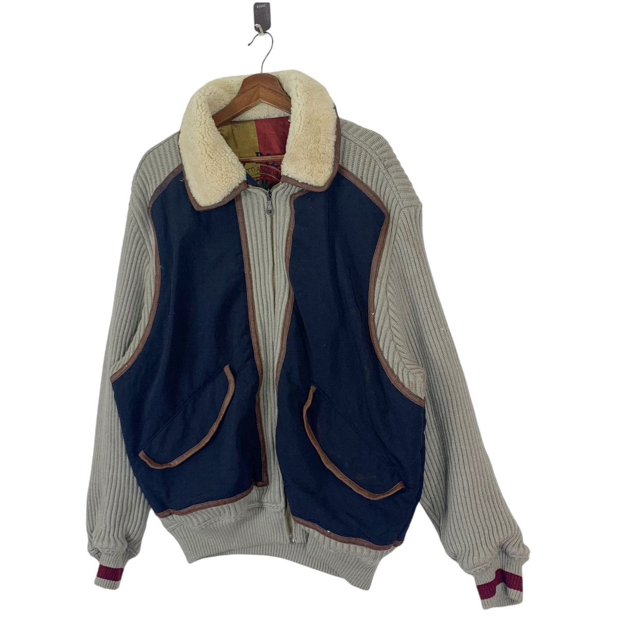 Designer 🔥⚡️DESIGNER UMBERTO BILANCIONI ITALY BOMBER JACKET Size US L / EU 52-54 / 3 - 3 Thumbnail