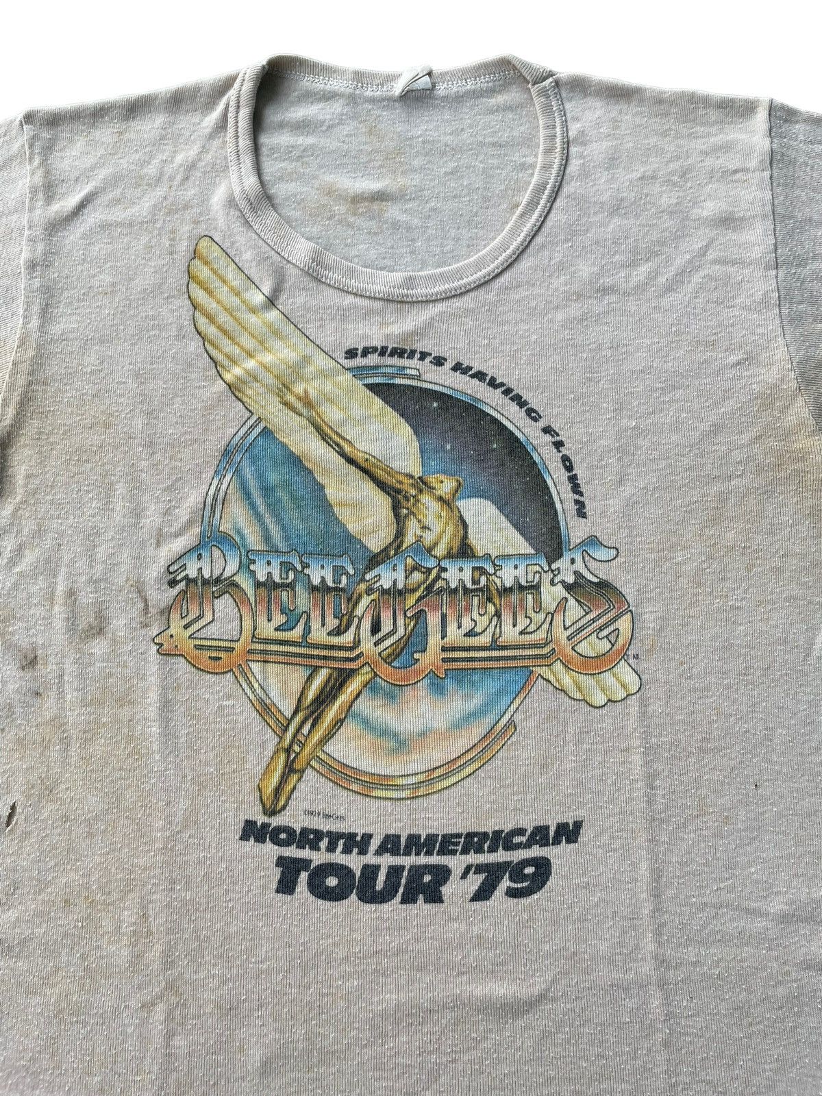 Band Tees × Vintage VTG Bee Gees North American Tour 1979 Ringger Tshirt Size US S / EU 44-46 / 1 - 3 Thumbnail