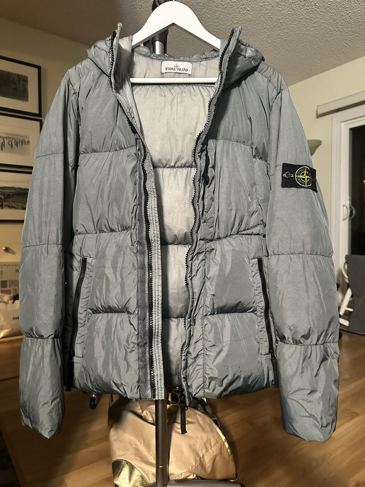 Stone Island Stone Island down jacket GARMENT DYED CRINKLE REPS NY DOWN Size US M / EU 48-50 / 2 - 2 Thumbnail