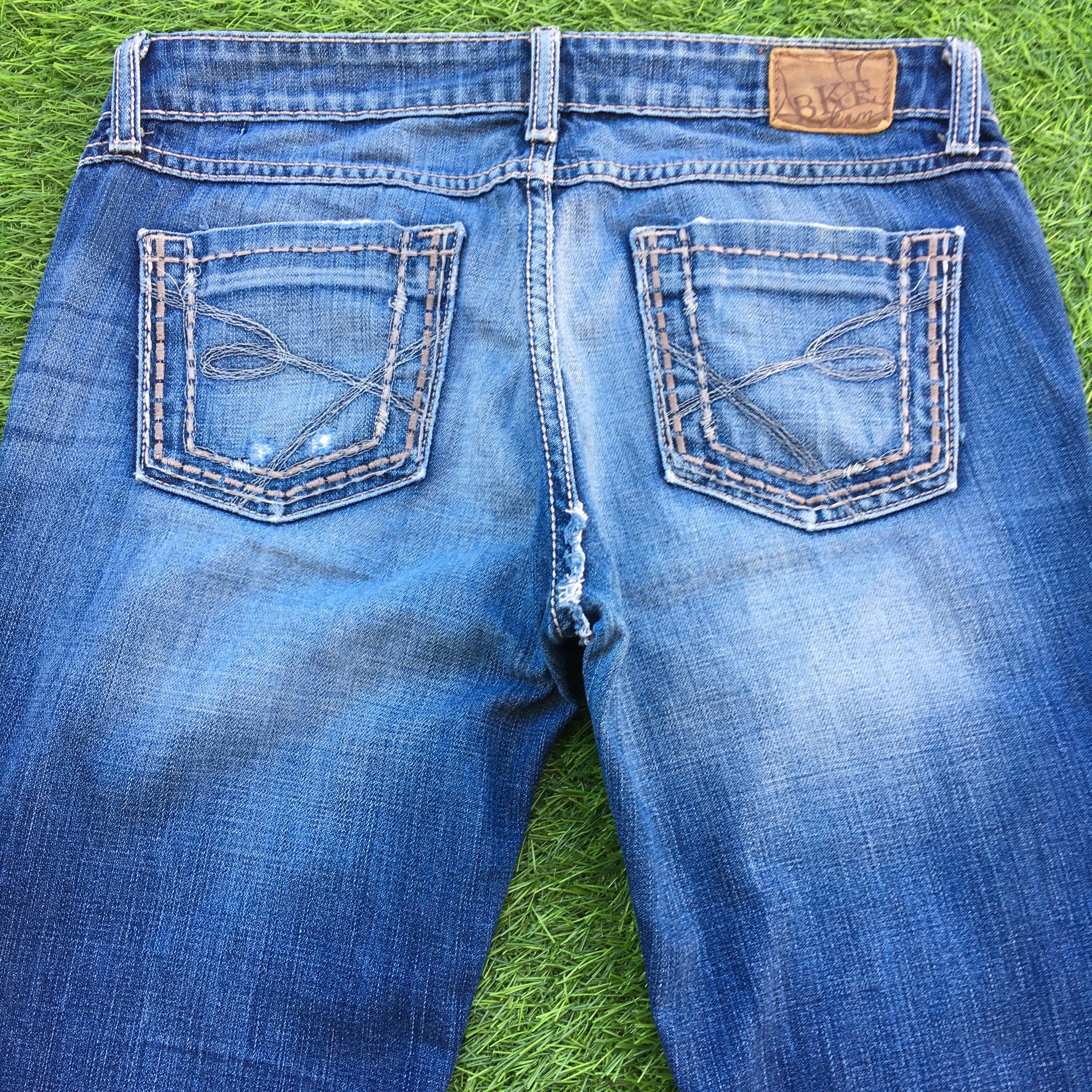 Japanese Brand × Jean Low Rise Distressed Flare Jeans D-1017 Size 28" / US 6 / IT 42 - 4 Thumbnail