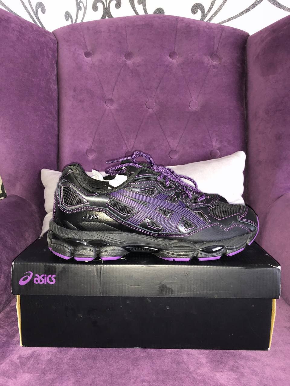 Asics Asics Gel-NYC Needles Black Purple Size US 9.5 / EU 42-43 - 4 Thumbnail