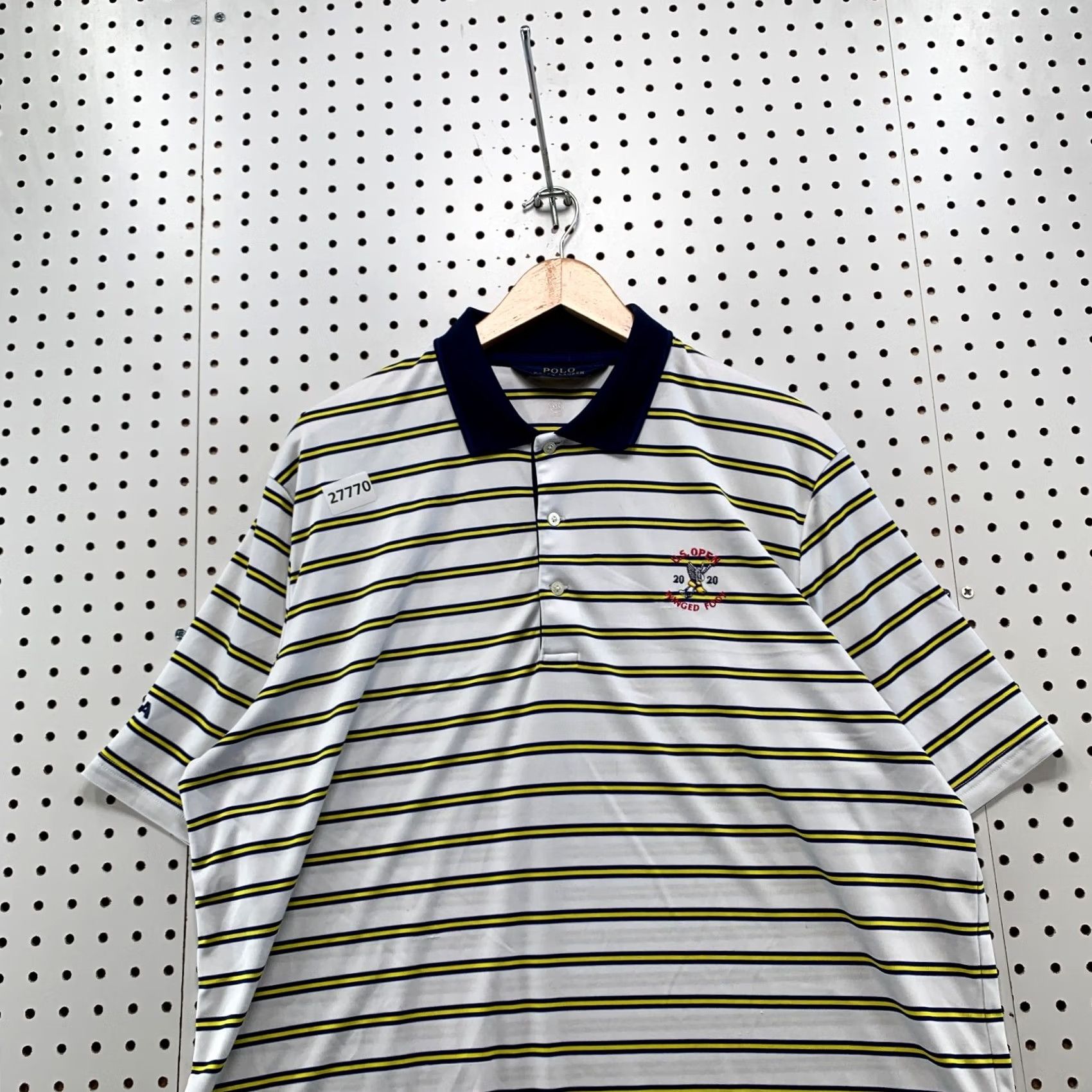 Polo Ralph Lauren Polo Ralph Lauren Performance Shirt XL White Yellow US OPEN Men's Collared Size US XL / EU 56 / 4 - 5 Thumbnail