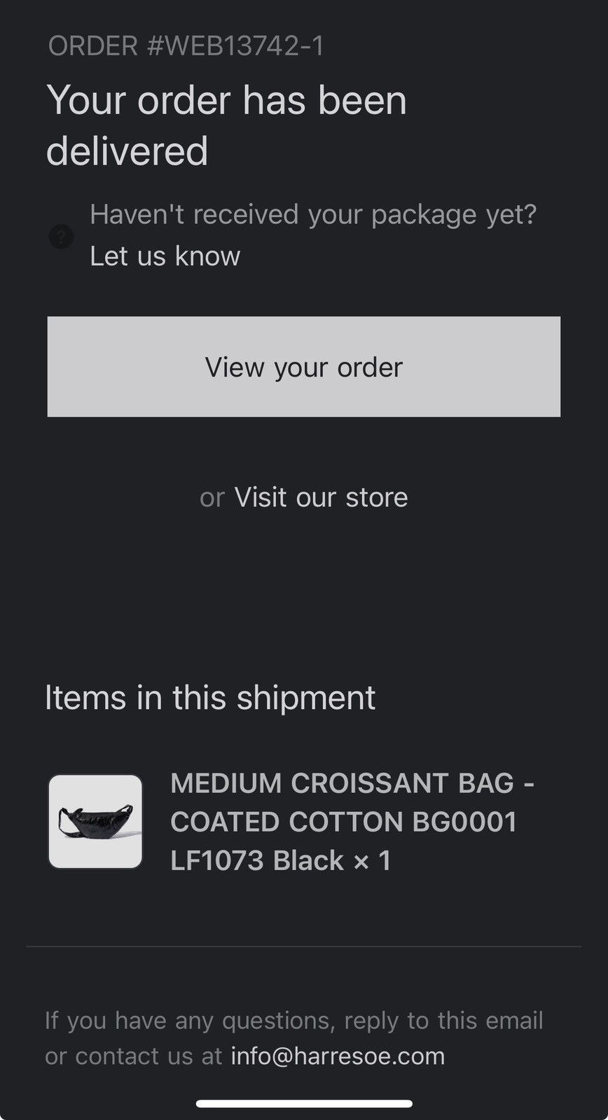 Lemaire Medium Coated Croissant Bag Size ONE SIZE - 5 Thumbnail