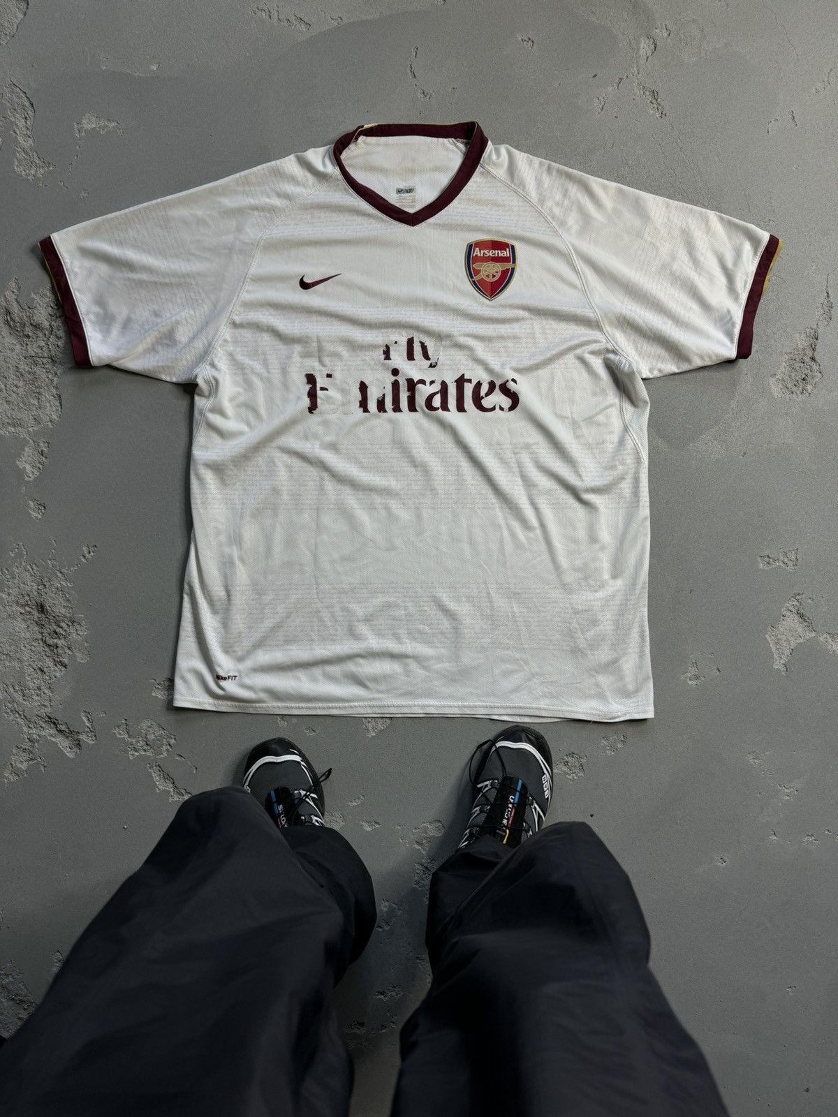Nike × Vintage ARSENAL LONDON 2007 2008 AWAY FOOTBALL SHIRT SOCCER JERSEY Size US XXL / EU 58 / 5 - 1 Thumbnail