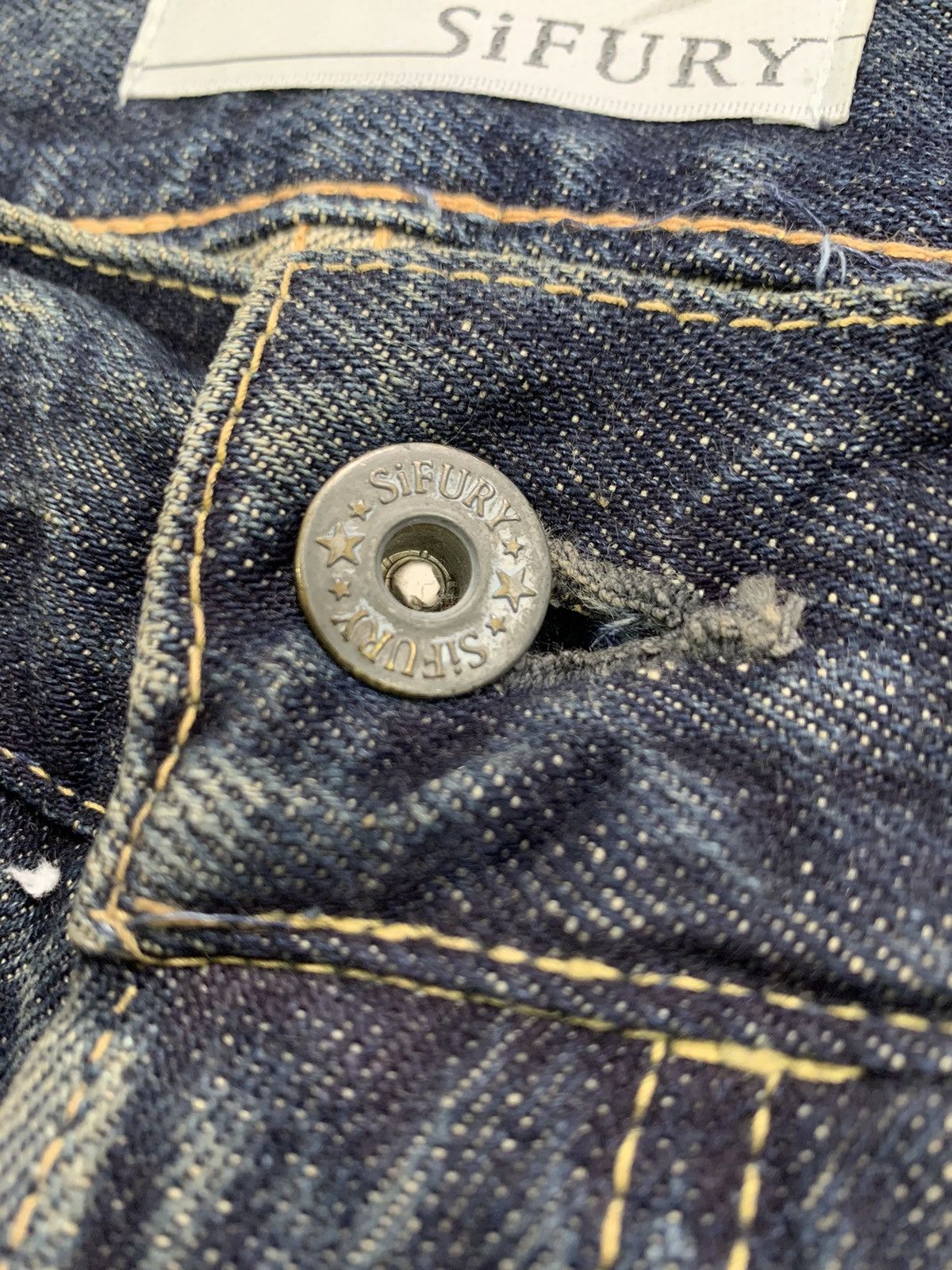 Self Edge Nice Sifury Copper Riveted Selvedge Denim Pant Made in Japan Size US 31 - 9 Thumbnail