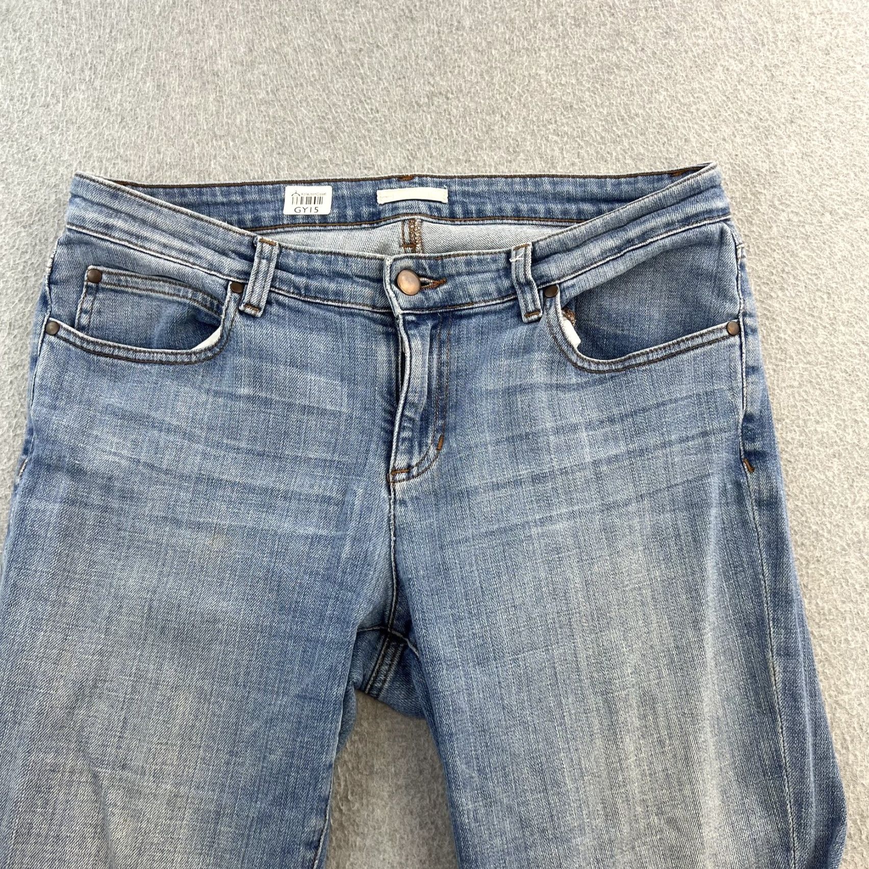 Eileen Fisher Eileen Fisher Jeans Womens 8 Blue Denim Straight Leg Mid Rise Classic Stretch Pants Ladies Jeans Size 30" / US 8 / IT 44 - 4 Thumbnail