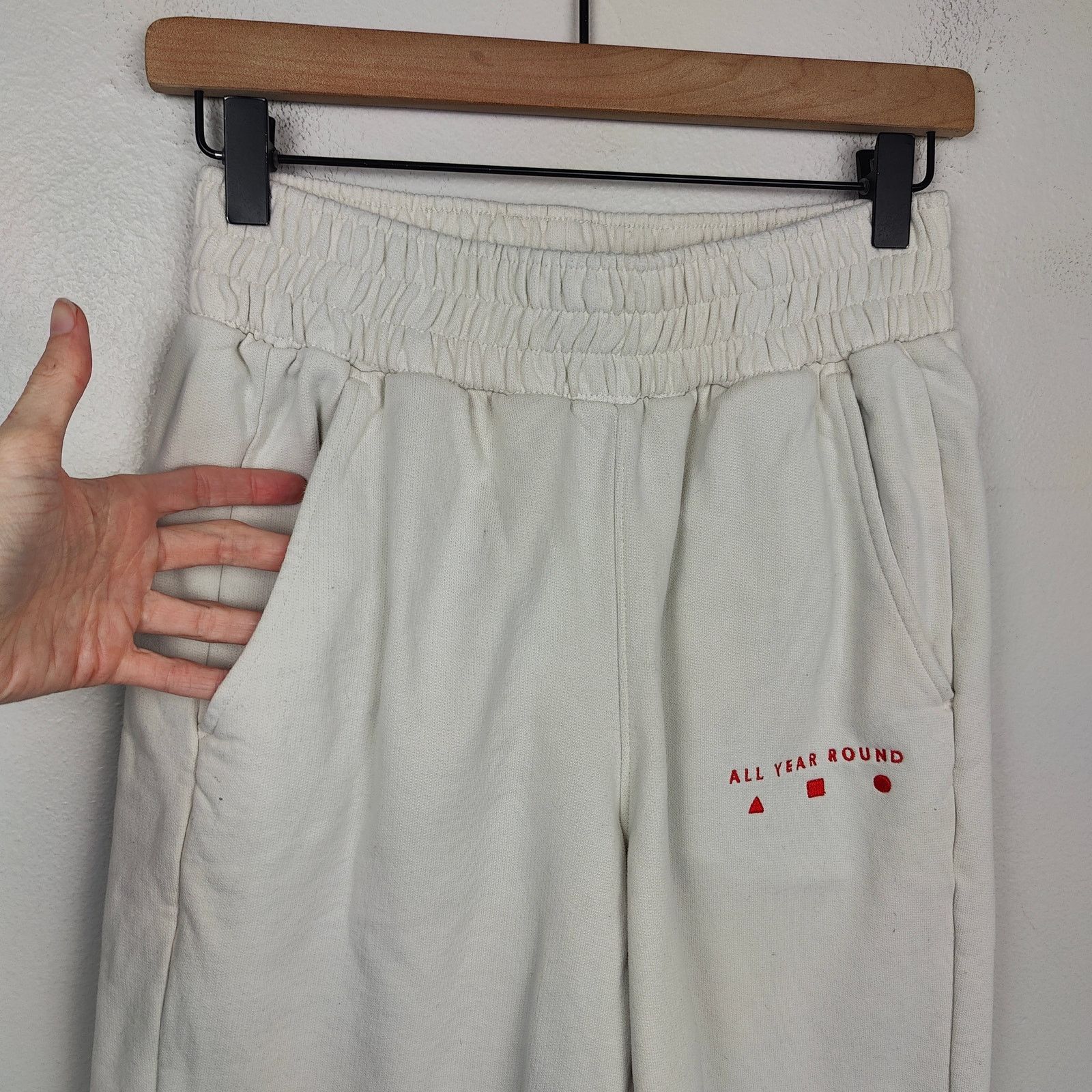 Other Ayr Sweatpants Womens Small Off-White All Year Round Size 27" / US 4 / IT 40 - 3 Thumbnail