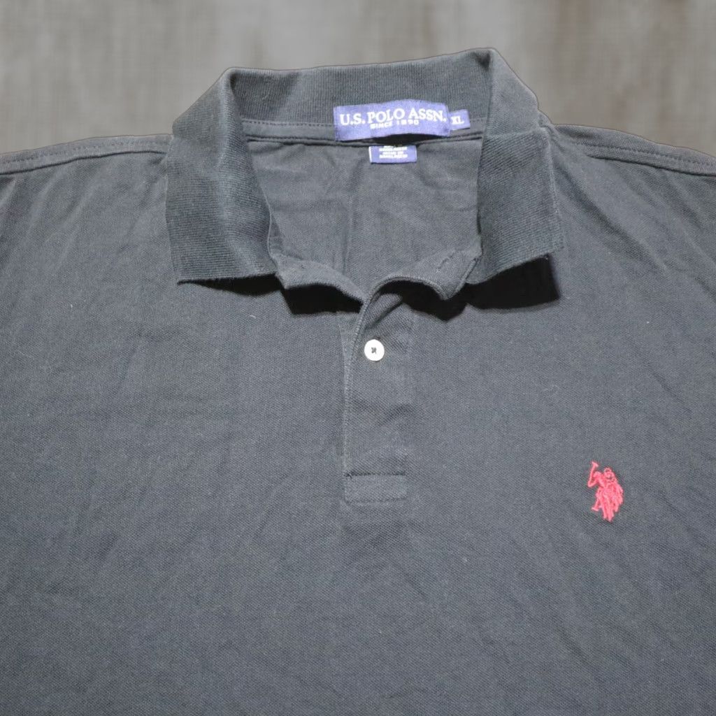 Vintage US Polo Assn Polo Shirt Short Sleeve Adult Mens XL Black Shirt Size US XL / EU 56 / 4 - 1 Thumbnail