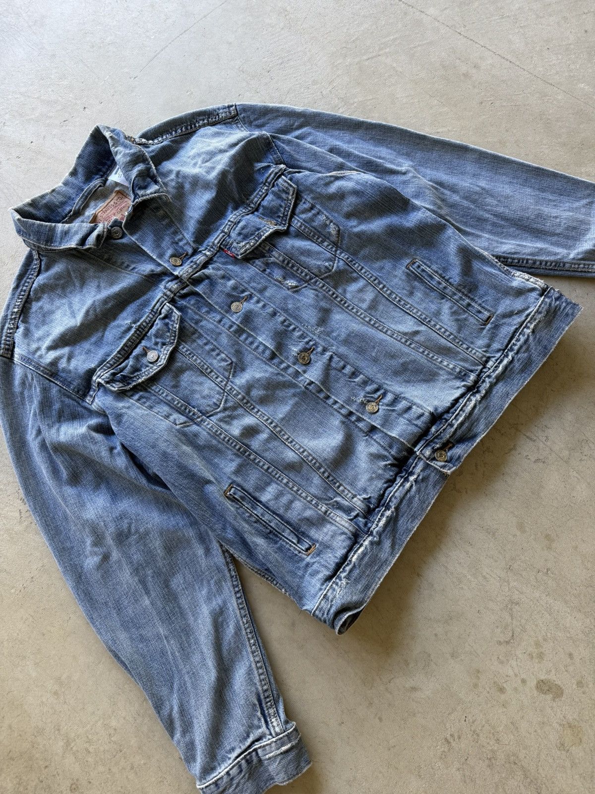 Levi's Retro Men’s Levi’s Denim Trucker Jean Jacket Size US XL / EU 56 / 4 - 2 Thumbnail