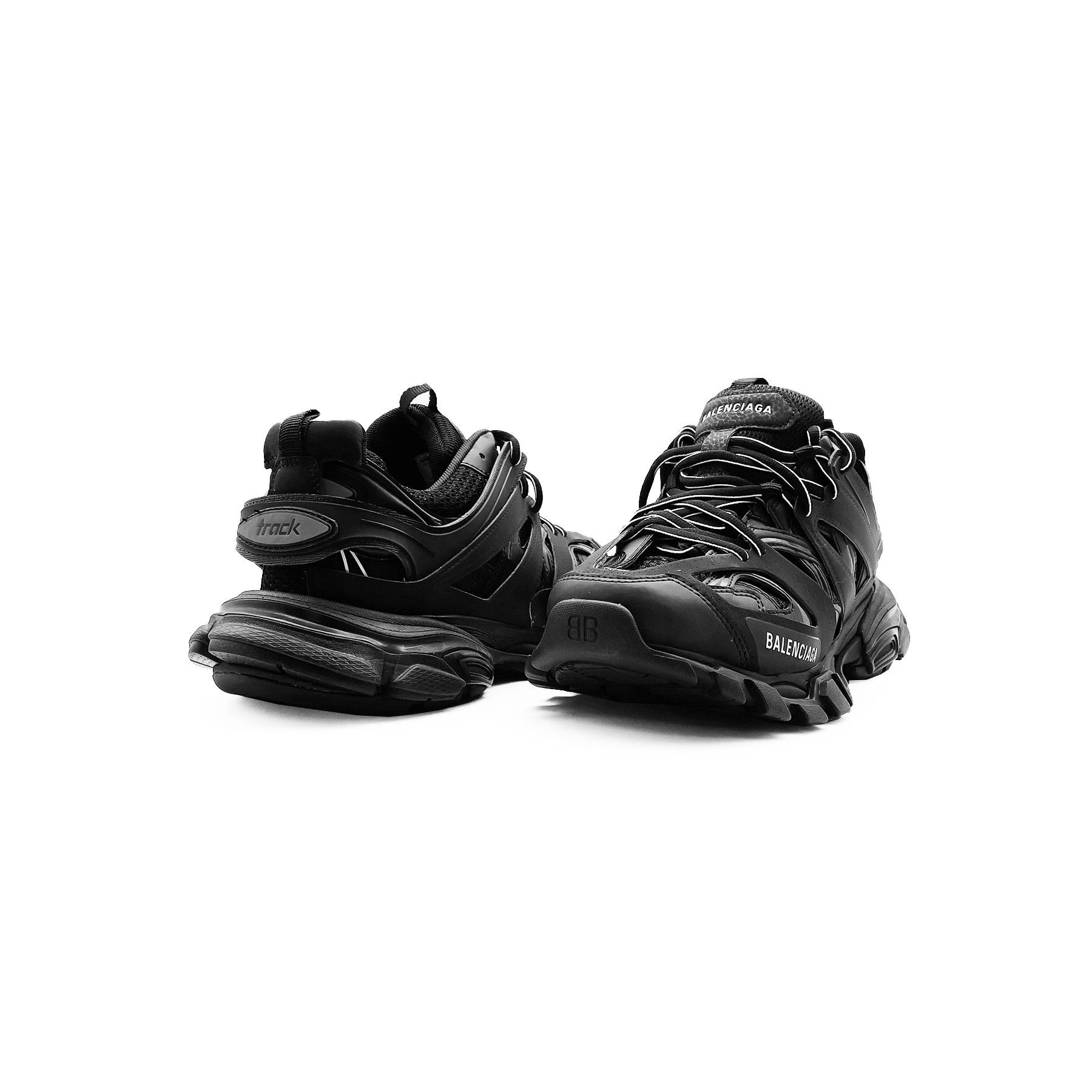 Balenciaga BALENCIAGA Track 1.0 Black Low Top Sneakers Size US 7 / EU 40 - 2 Thumbnail