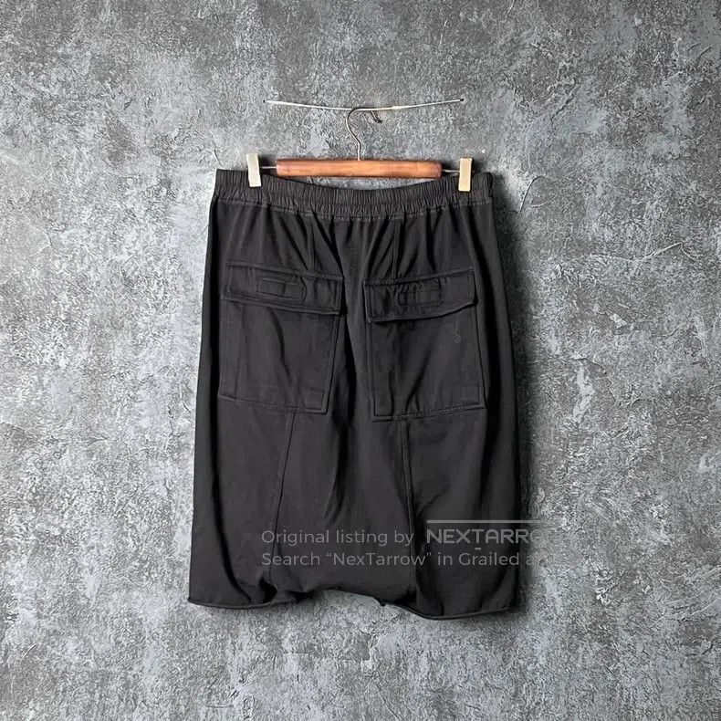 Rick Owens RICK OWENS size L Black Pure Cotton Shorts Size US 27 - 2 Thumbnail