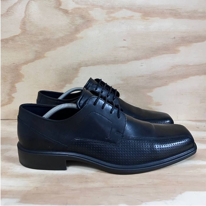 Ecco Ecco - Jersey Tie Oxford - Dress Shoes - Black - Men's - 10 | Grailed