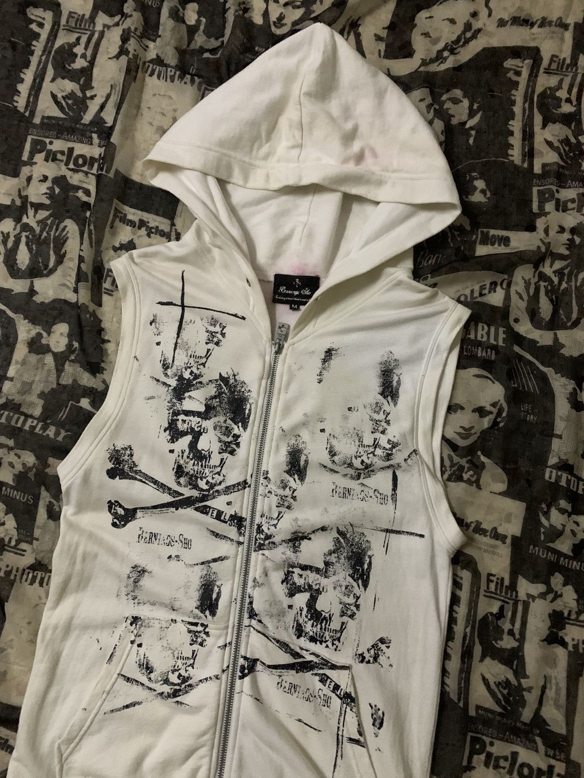 Sex Pot ReVeNGe 💥Japanes Gothic Bernings Sho Skull Tank Top Hoodie Size US M / EU 48-50 / 2 - 2 Thumbnail