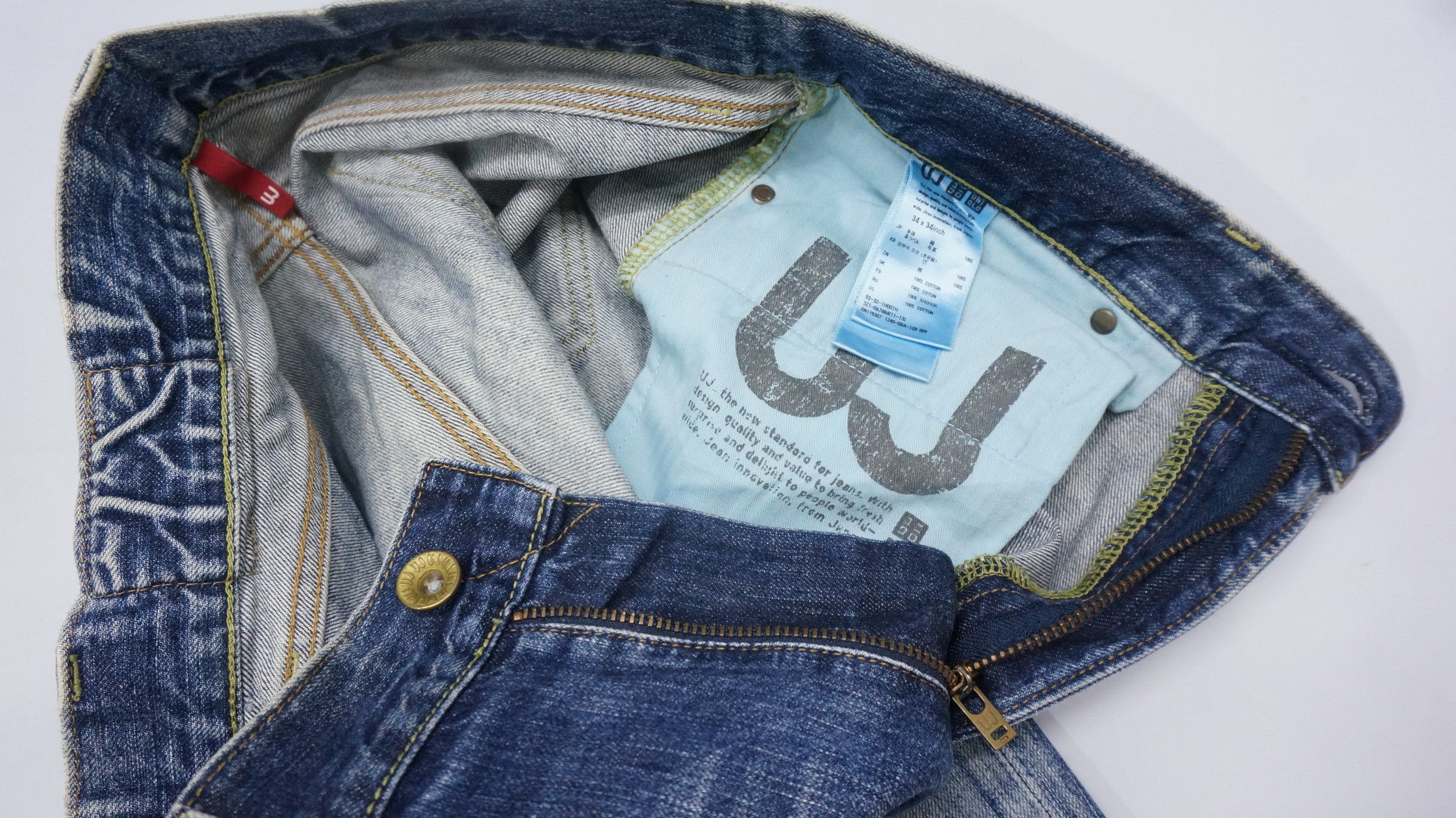 Japanese Brand Uniqlo Jeans UJ S002 Distressed Ripped Vintage Jeans W34 Size US 34 / EU 50 - 6 Thumbnail