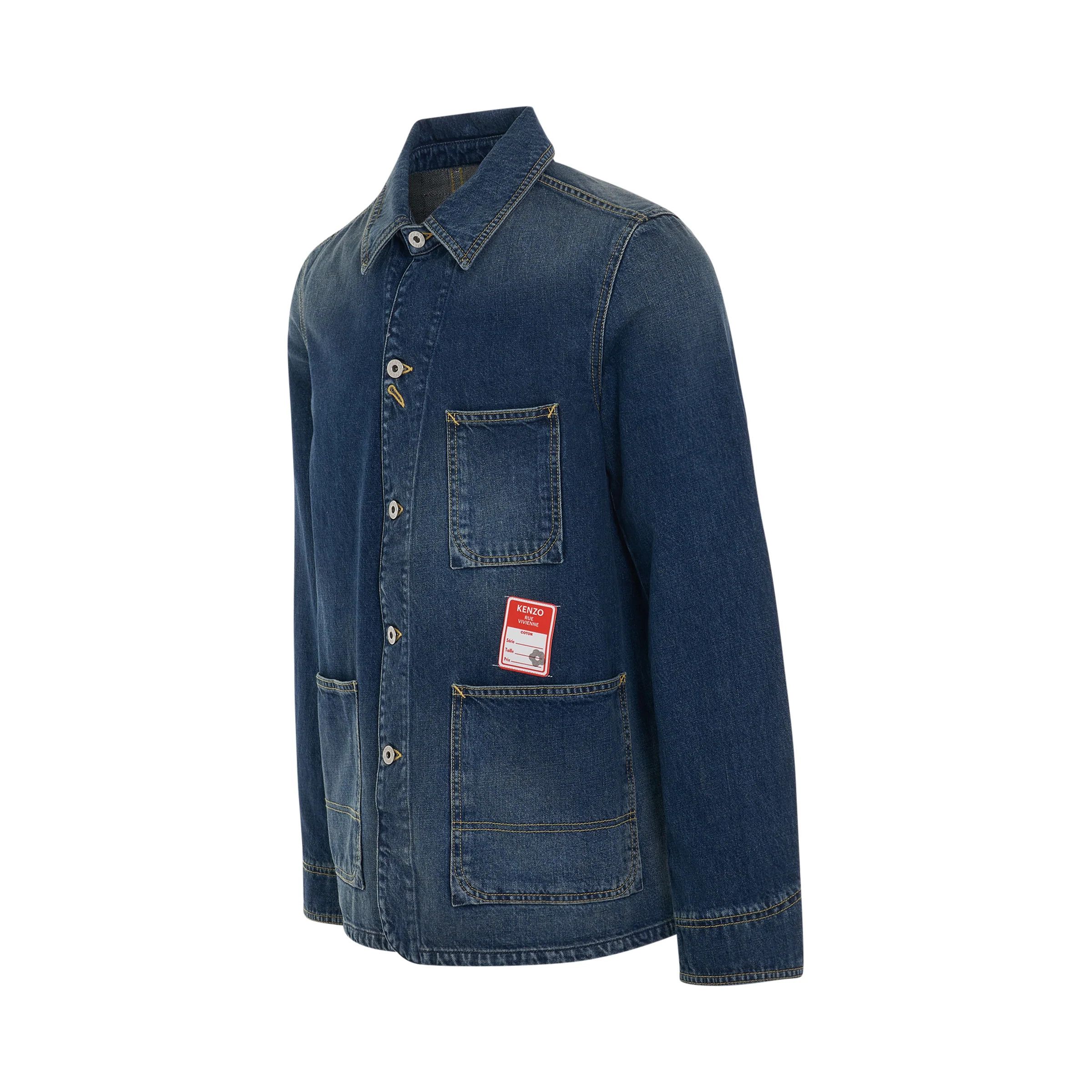 Kenzo o1mris0824 Denim Jacket in Stone Blue Size US M / EU 48-50 / 2 - 2 Thumbnail