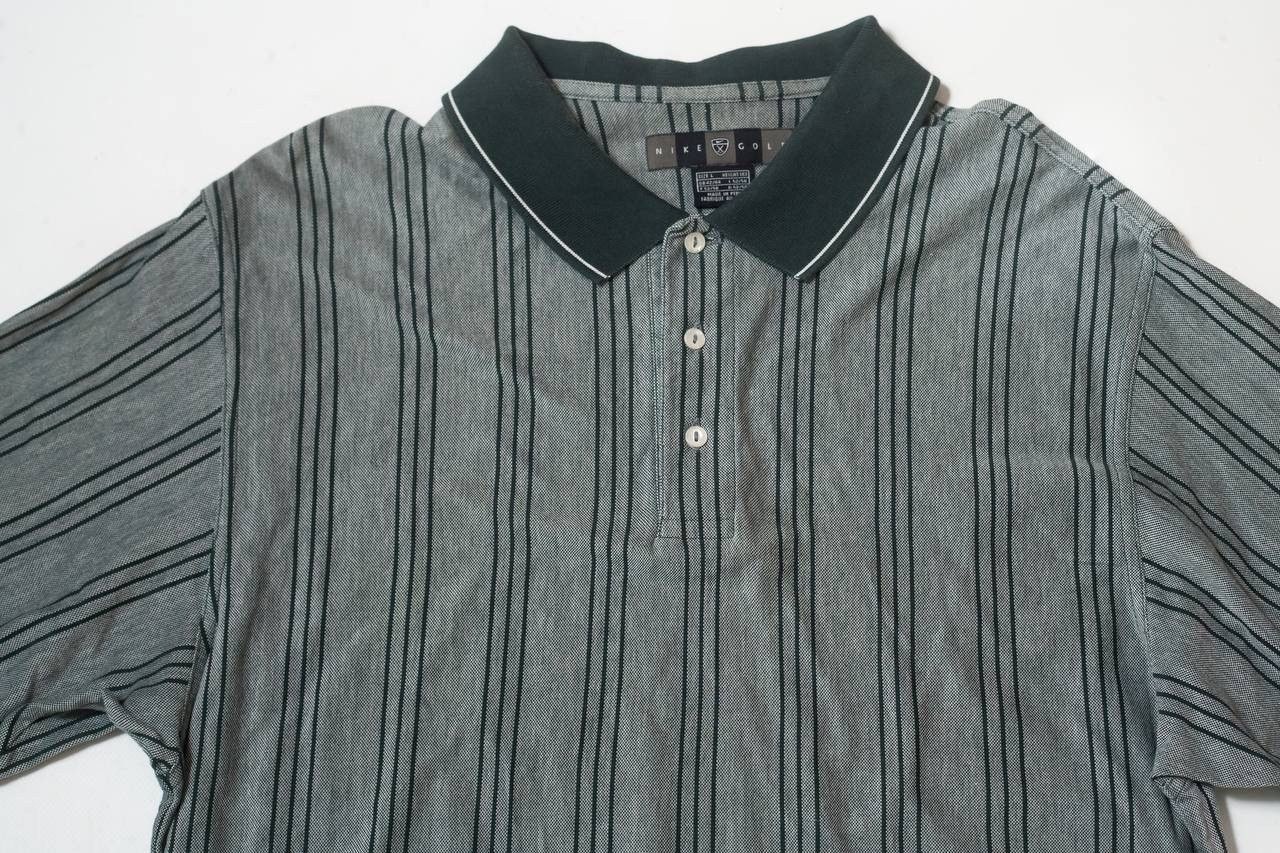 Nike Vintage Nike Golf Striped Polo Size US L / EU 52-54 / 3 - 2 Thumbnail