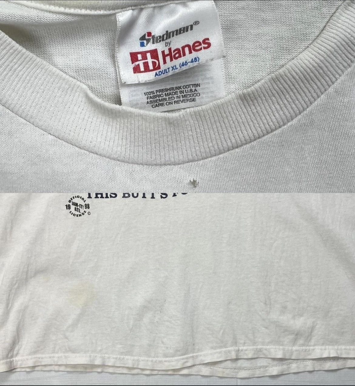 Rap Tees × Vintage 1998 Freaknik Butteaser White T Shirt size XL Size US XL / EU 56 / 4 - 4 Thumbnail