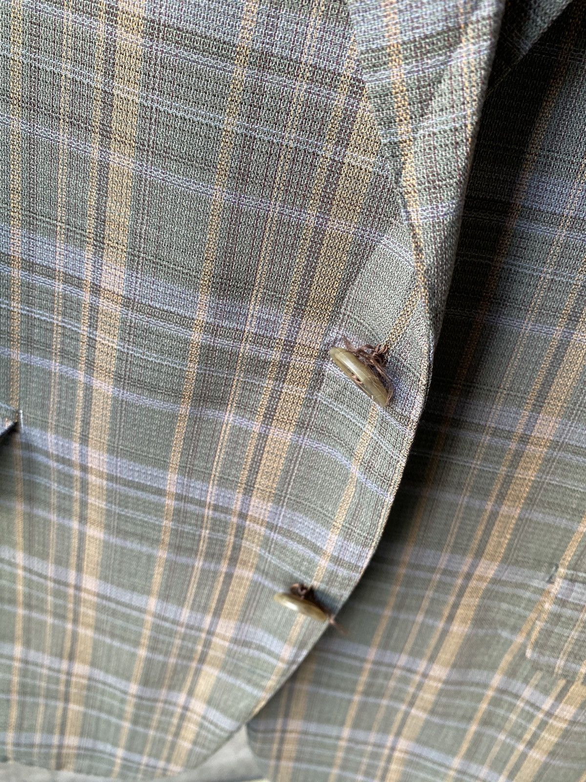 Balenciaga Vintage 90s Balenciaga Paris Plaid Design Blazer Size US L / EU 52-54 / 3 - 8 Thumbnail