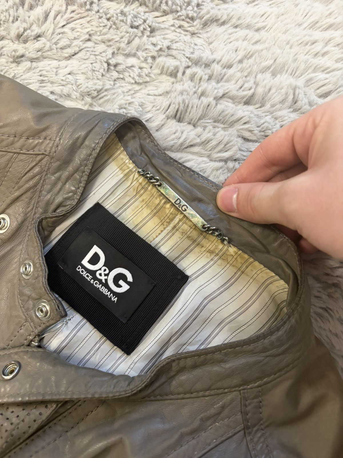 Dolce & Gabbana Dolce&gabbana vintage 2000s leather jacket swag y2k Size M / US 6-8 / IT 42-44 - 3 Thumbnail