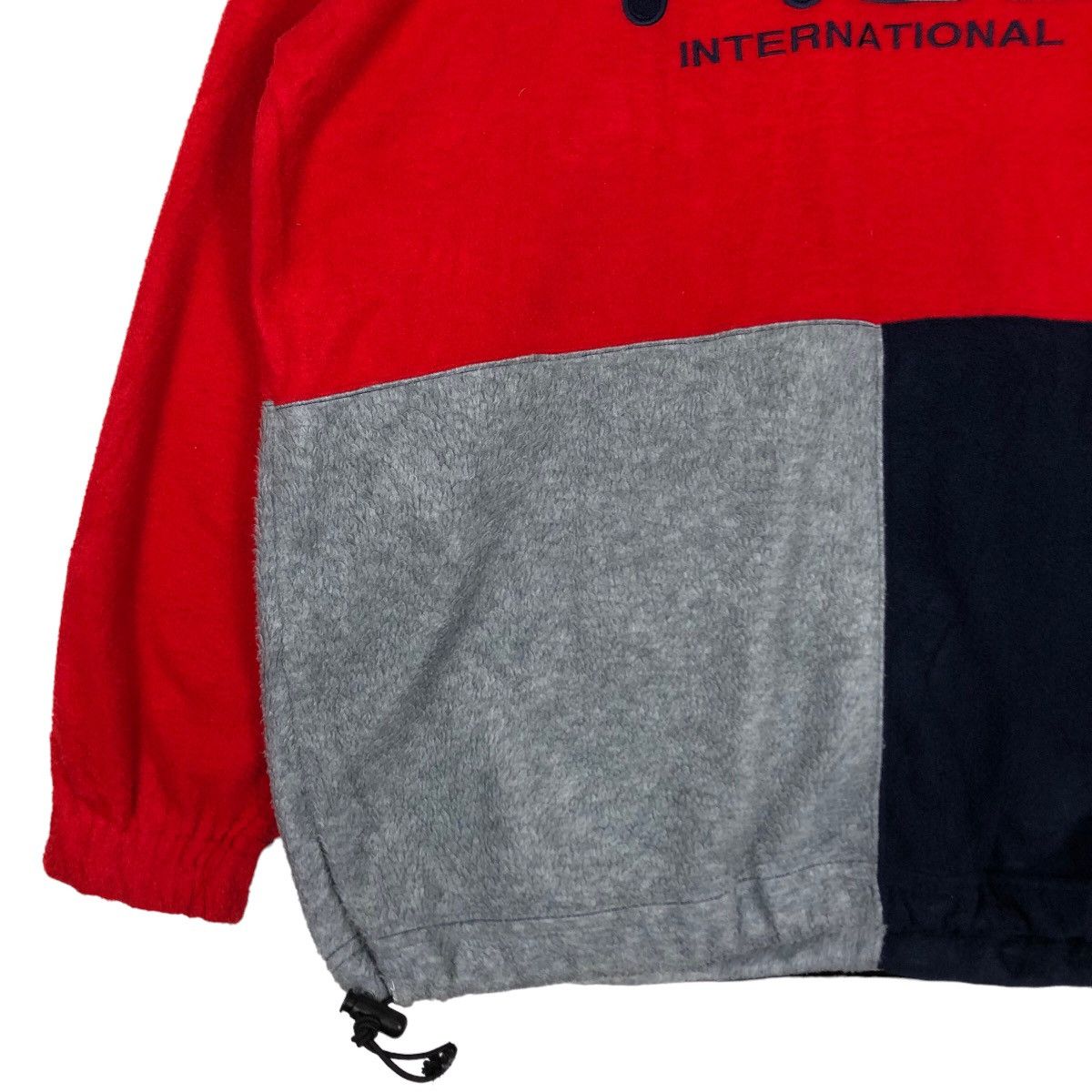 Japanese Brand 🔥Vtg Anorak Jacket Fleece Fila International Big Spell Out Size US XL / EU 56 / 4 - 4 Thumbnail