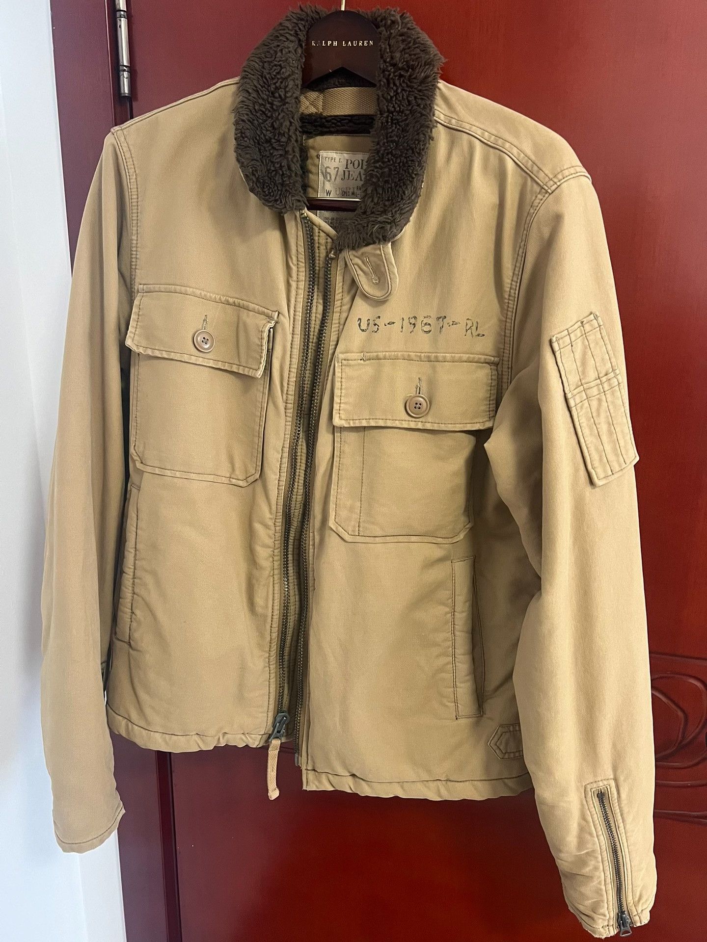 RRL Ralph Lauren Ralph Lauren RRL Fur Collar Flight Jacket Size US L / EU 52-54 / 3 - 1 Thumbnail