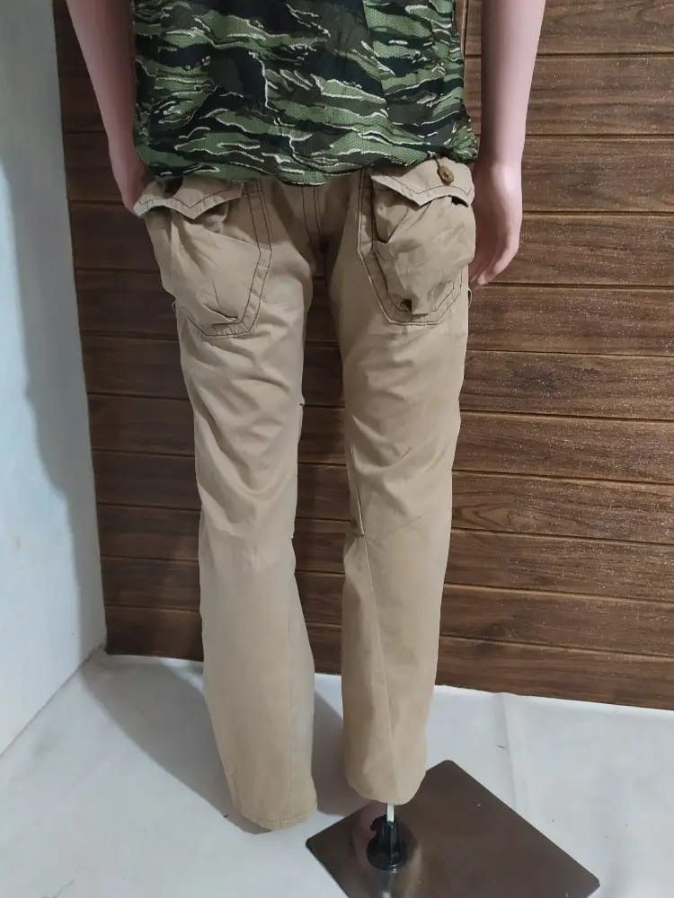 Edwin × Japanese Brand Edwin 505 khaki Cargo pants Nice Design Pocket Tactical Size US 30 / EU 46 - 16 Thumbnail