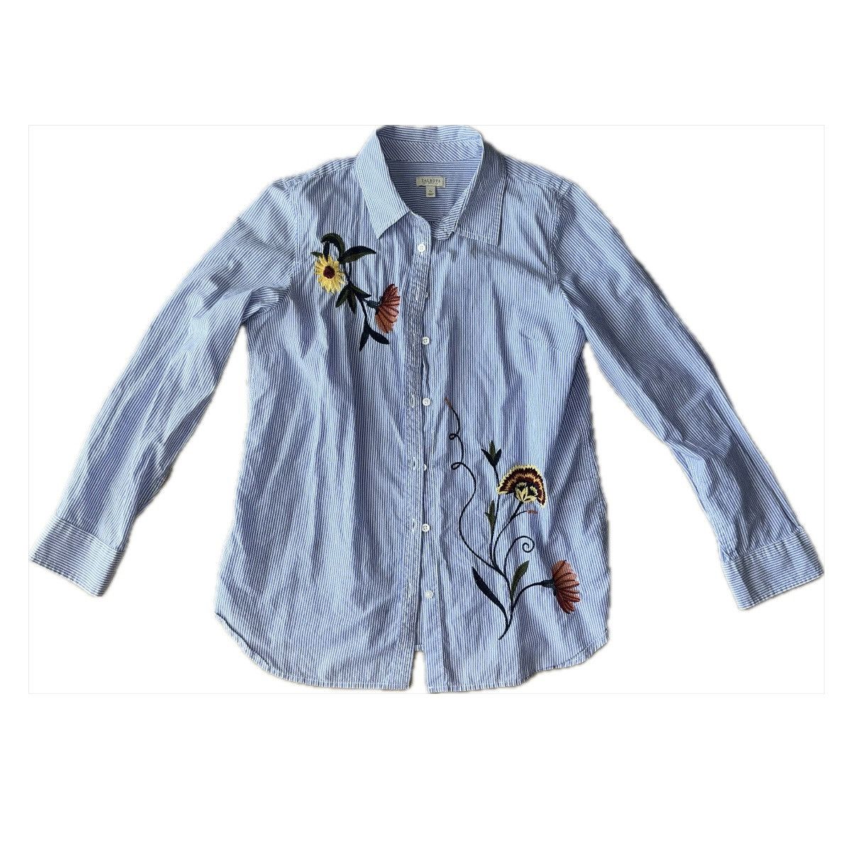 Talbots Petite floral embroidered button down Size S / US 4 / IT 40 - 1 Thumbnail